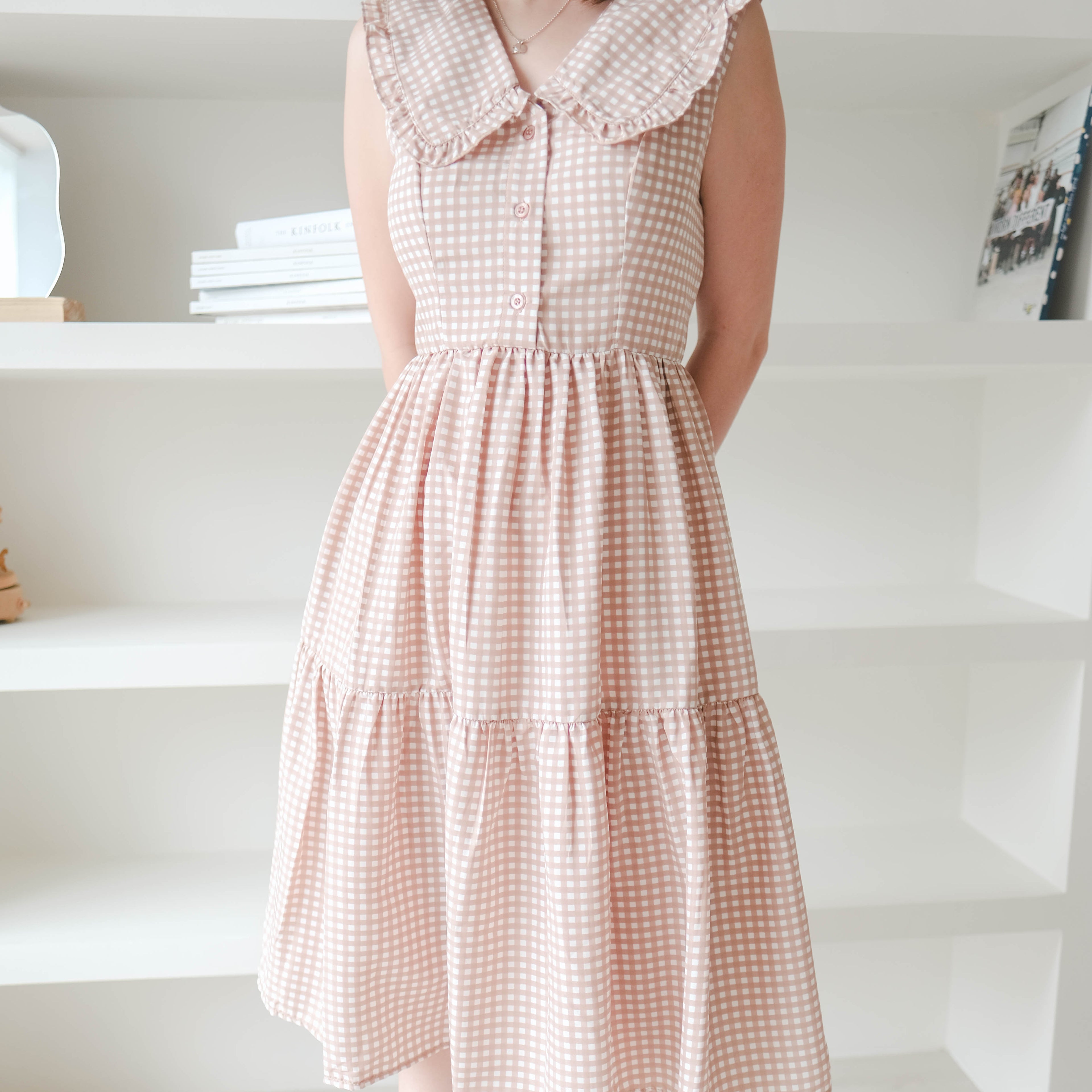 Lolliestory Leolia Colar Midi Dress