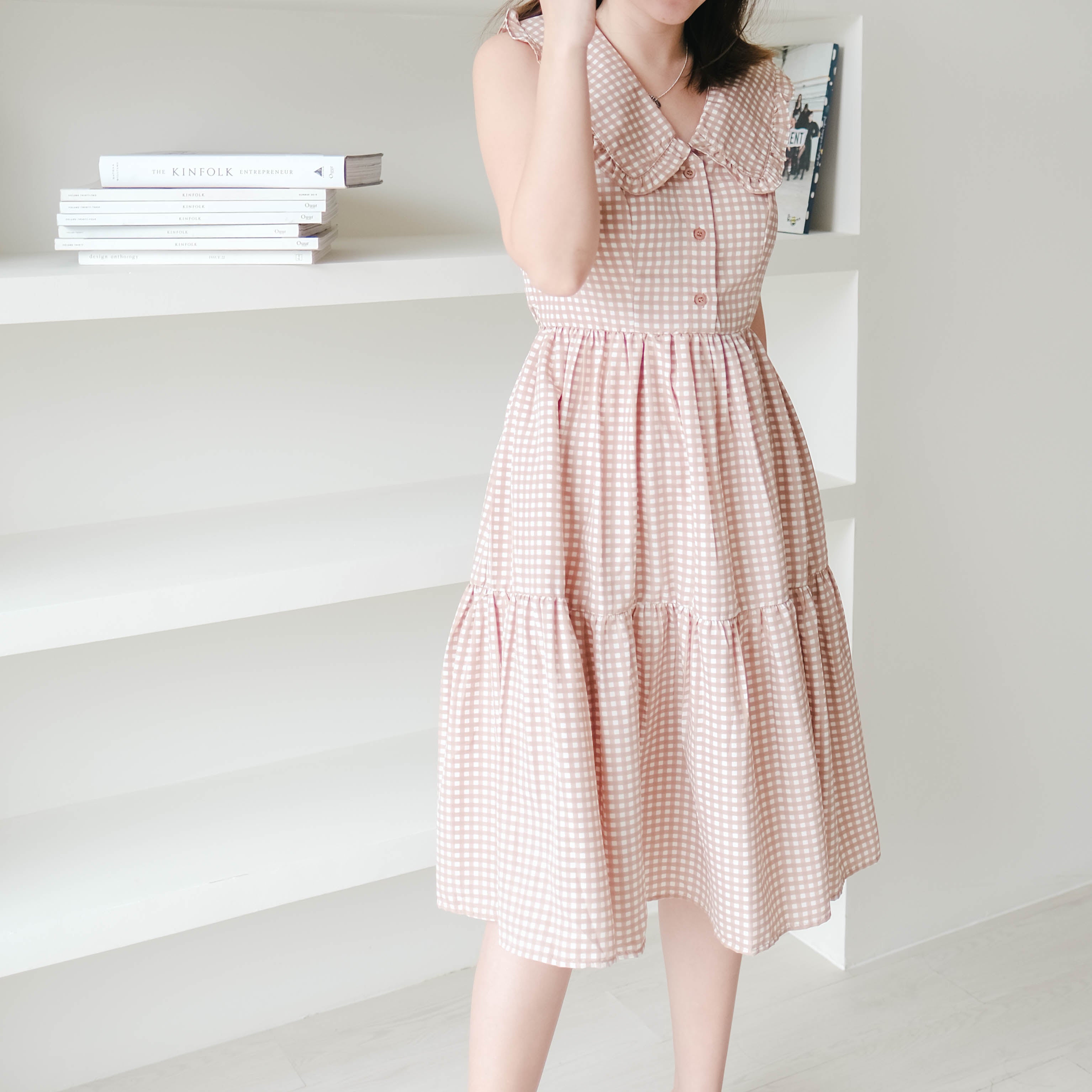 Lolliestory Leolia Colar Midi Dress