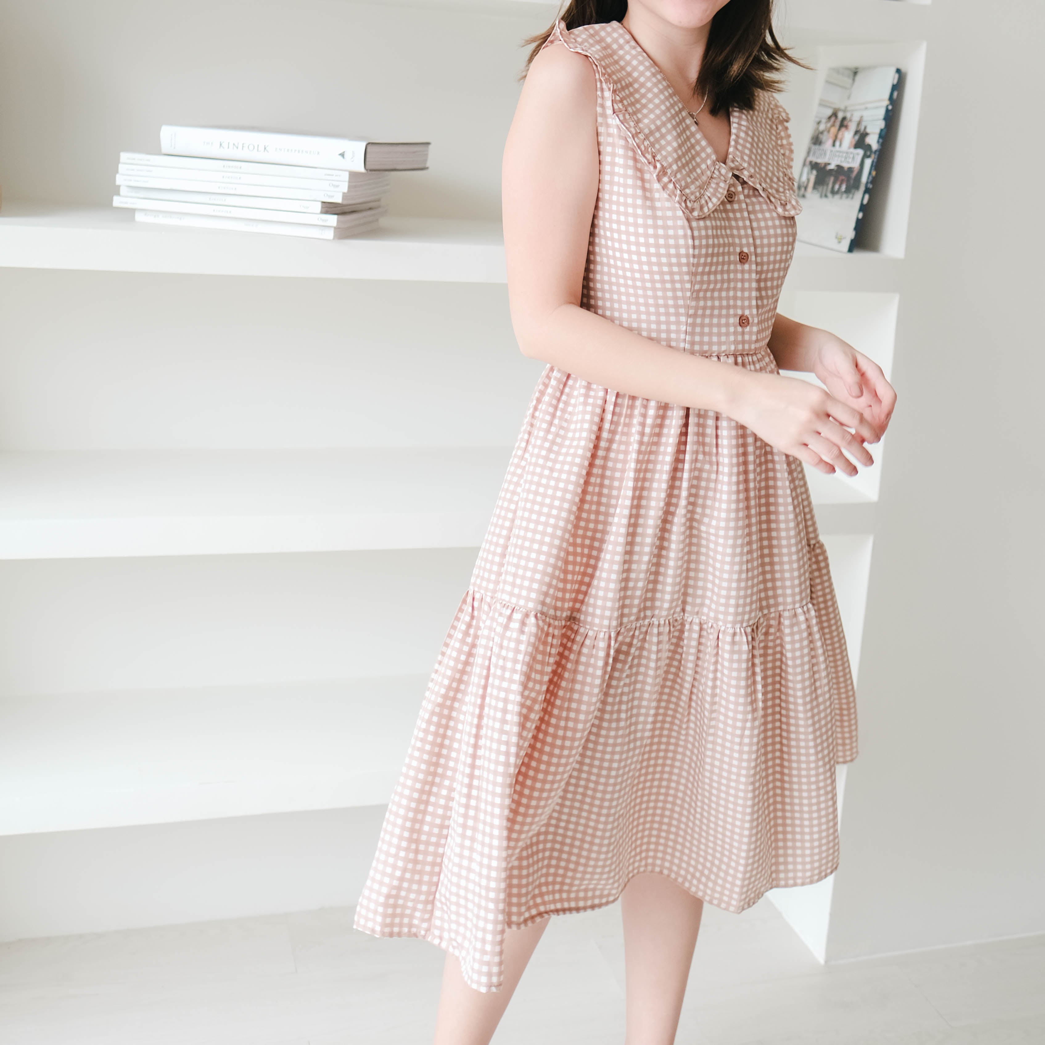 Lolliestory Leolia Colar Midi Dress