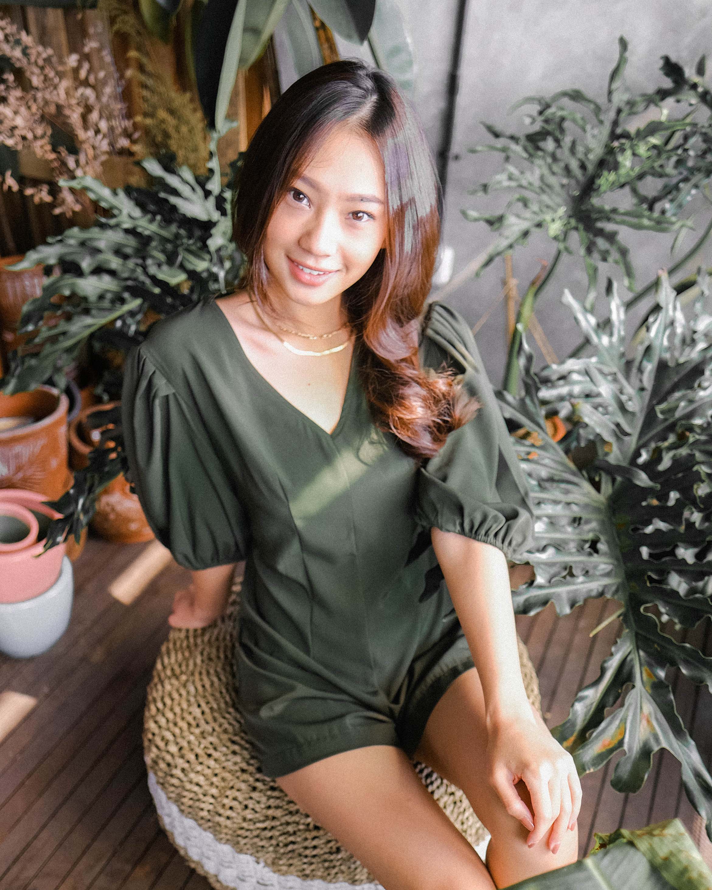 Evonne Simple Short Jumpsuit