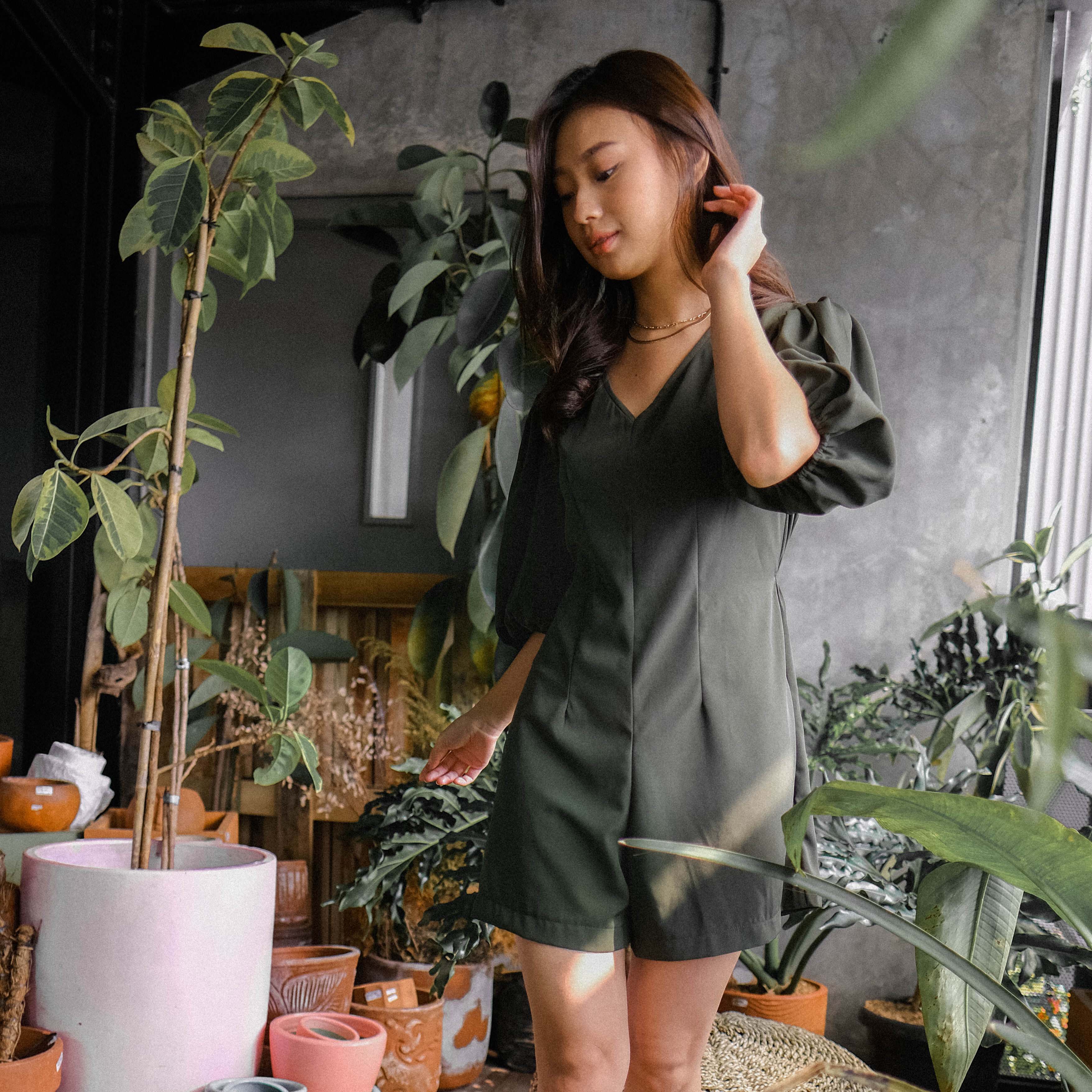 Evonne Simple Short Jumpsuit