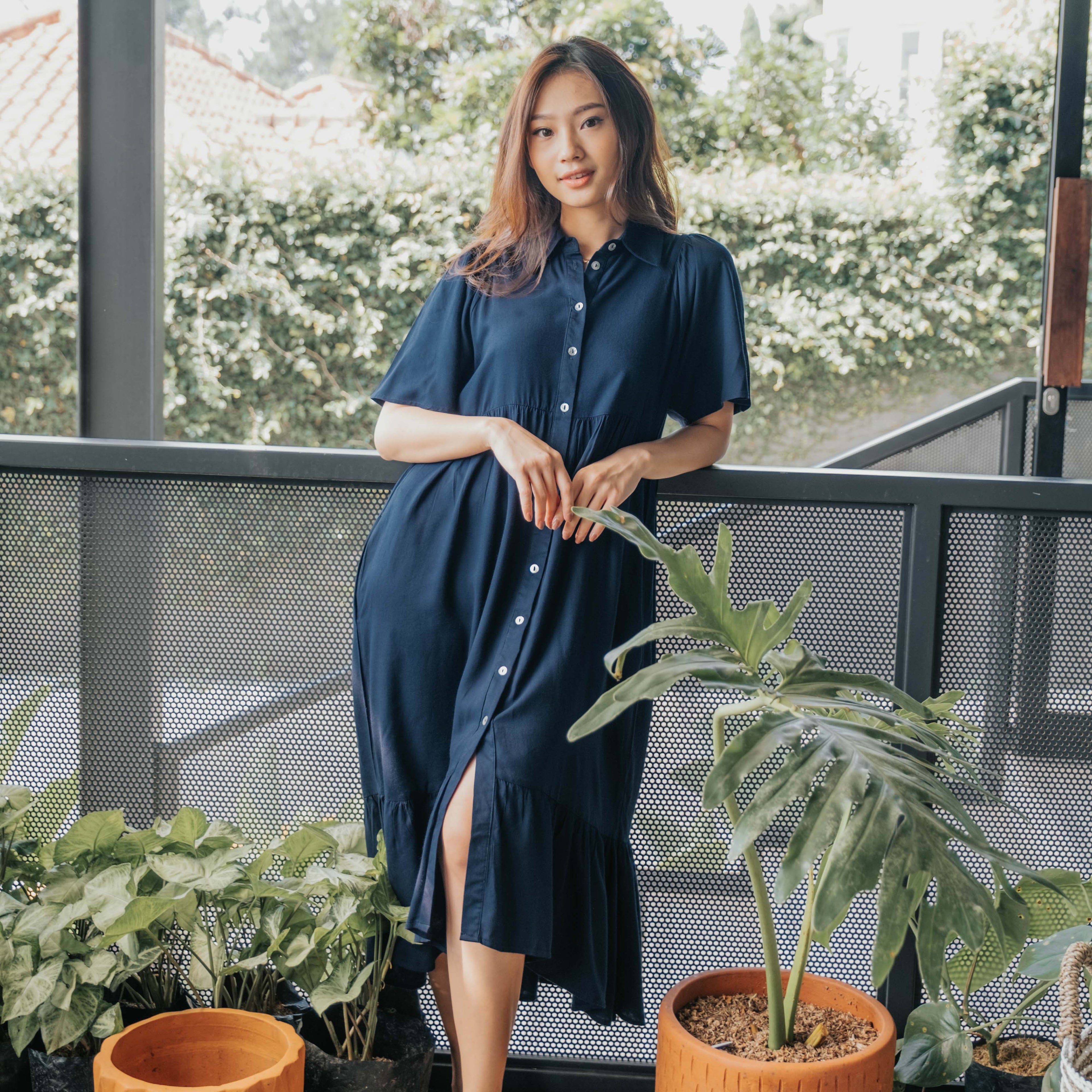 Lolliestory Gesa Simple Midi Dress