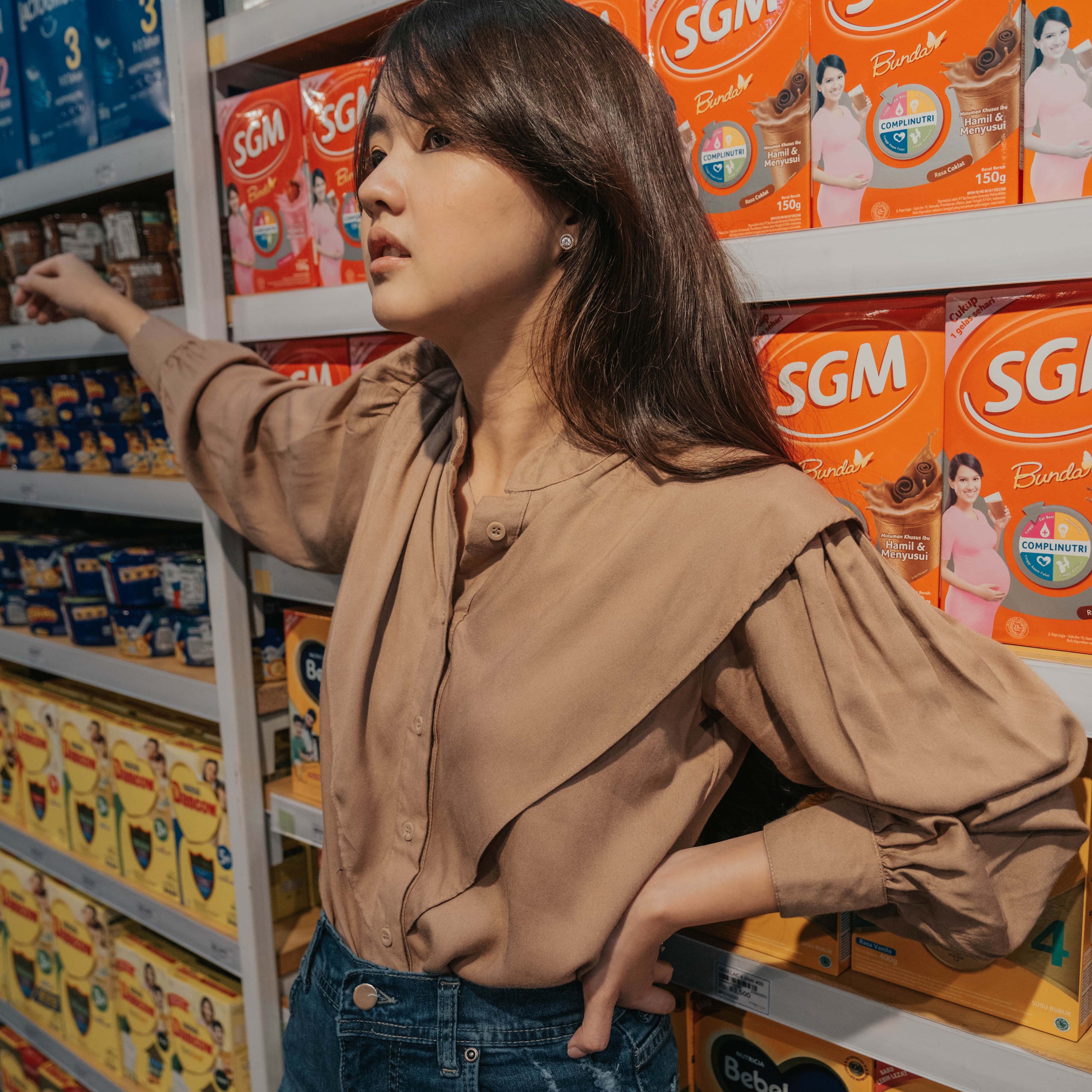 Sloan Simple Long-Sleeves Top
