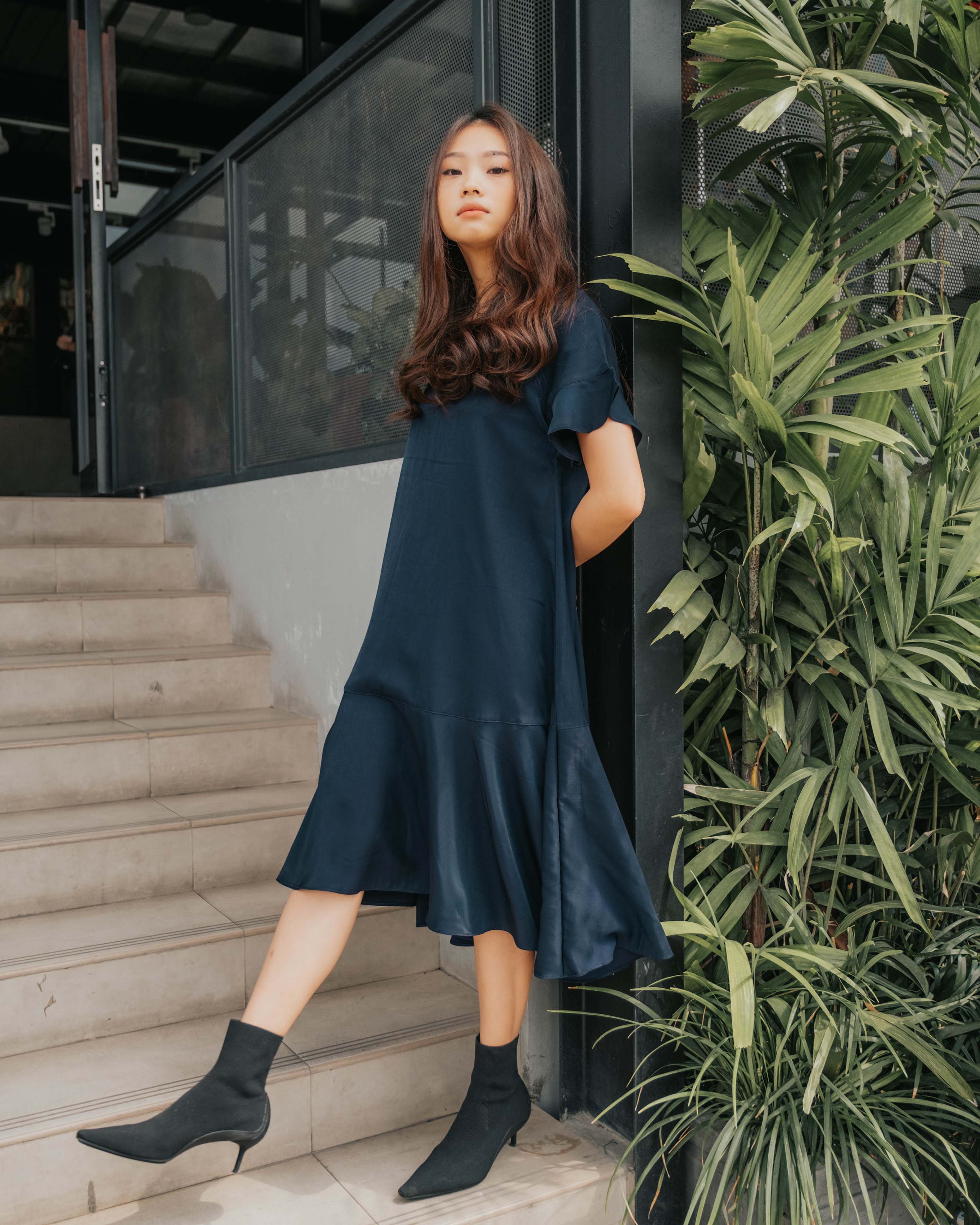 Lolliestory Sally Simple Midi Dress