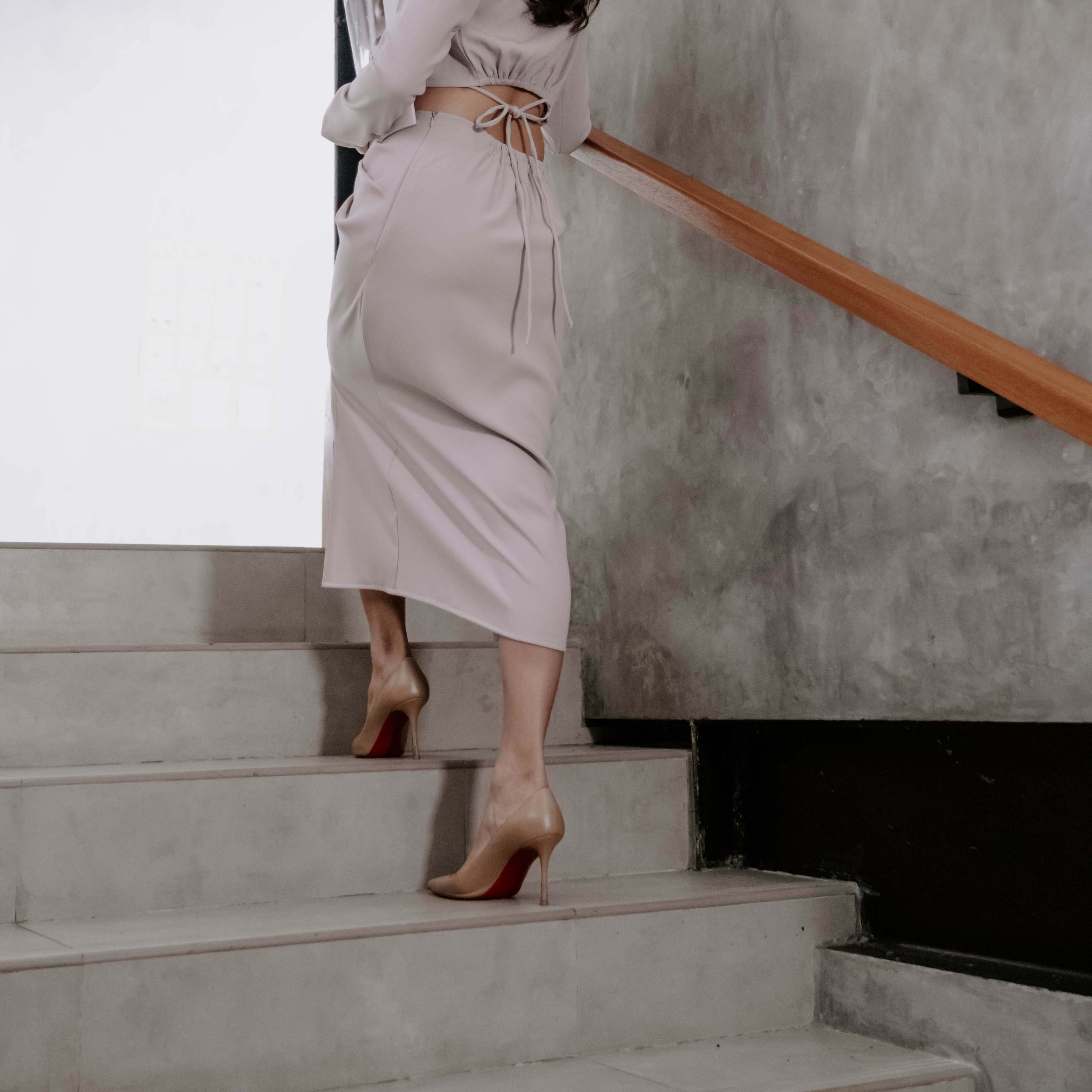 Lolliestory Joel Drapped Slit Skirt