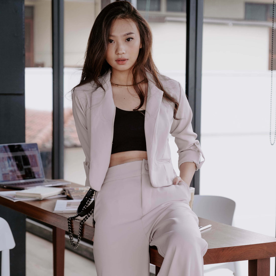 Lolliestory Mauria Premium Crop Blazer