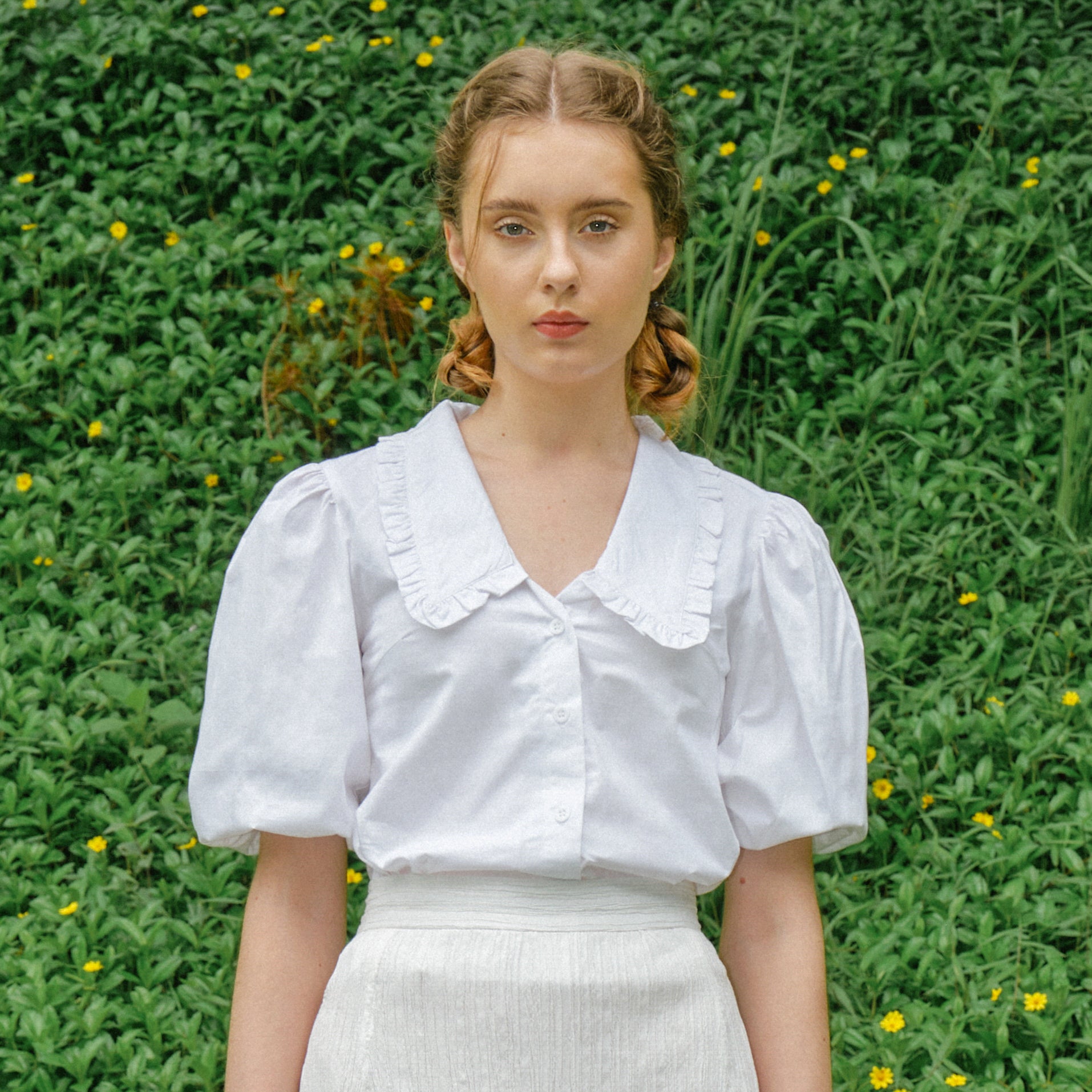 Lolliestory Nara Ruffled Collar Top