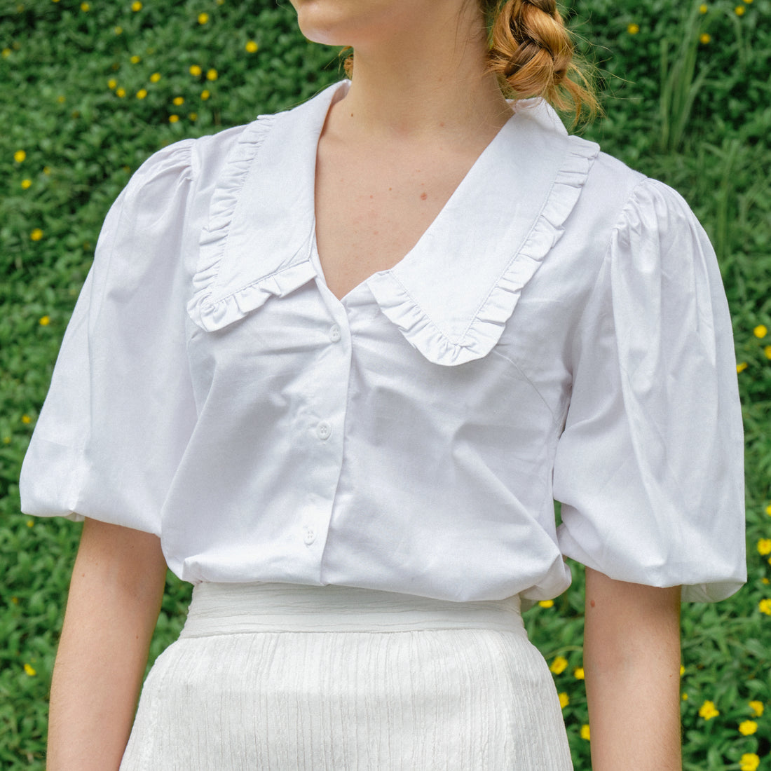 Lolliestory Nara Ruffled Collar Top