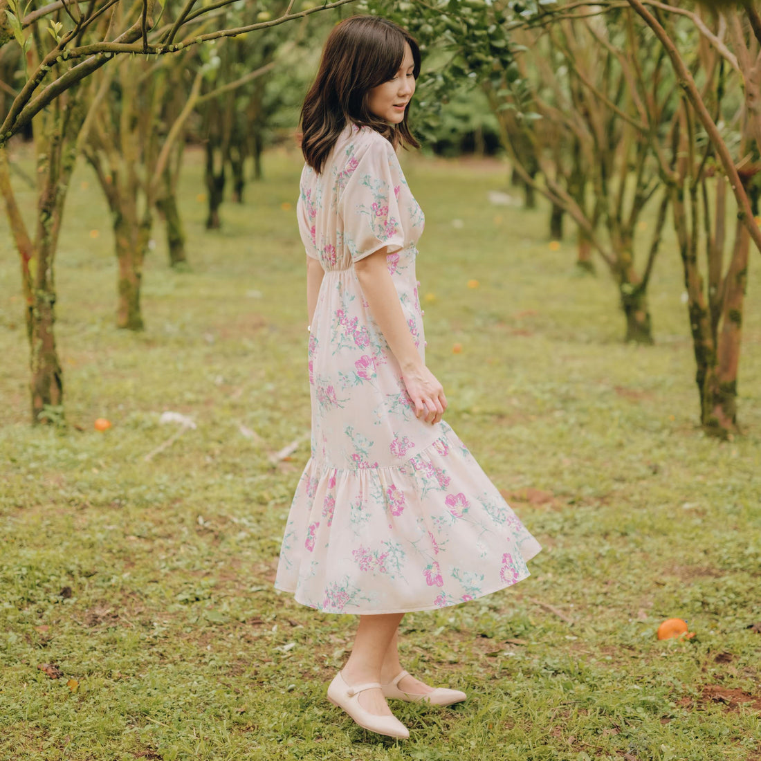 Lolliestory Geranium Midi Dress
