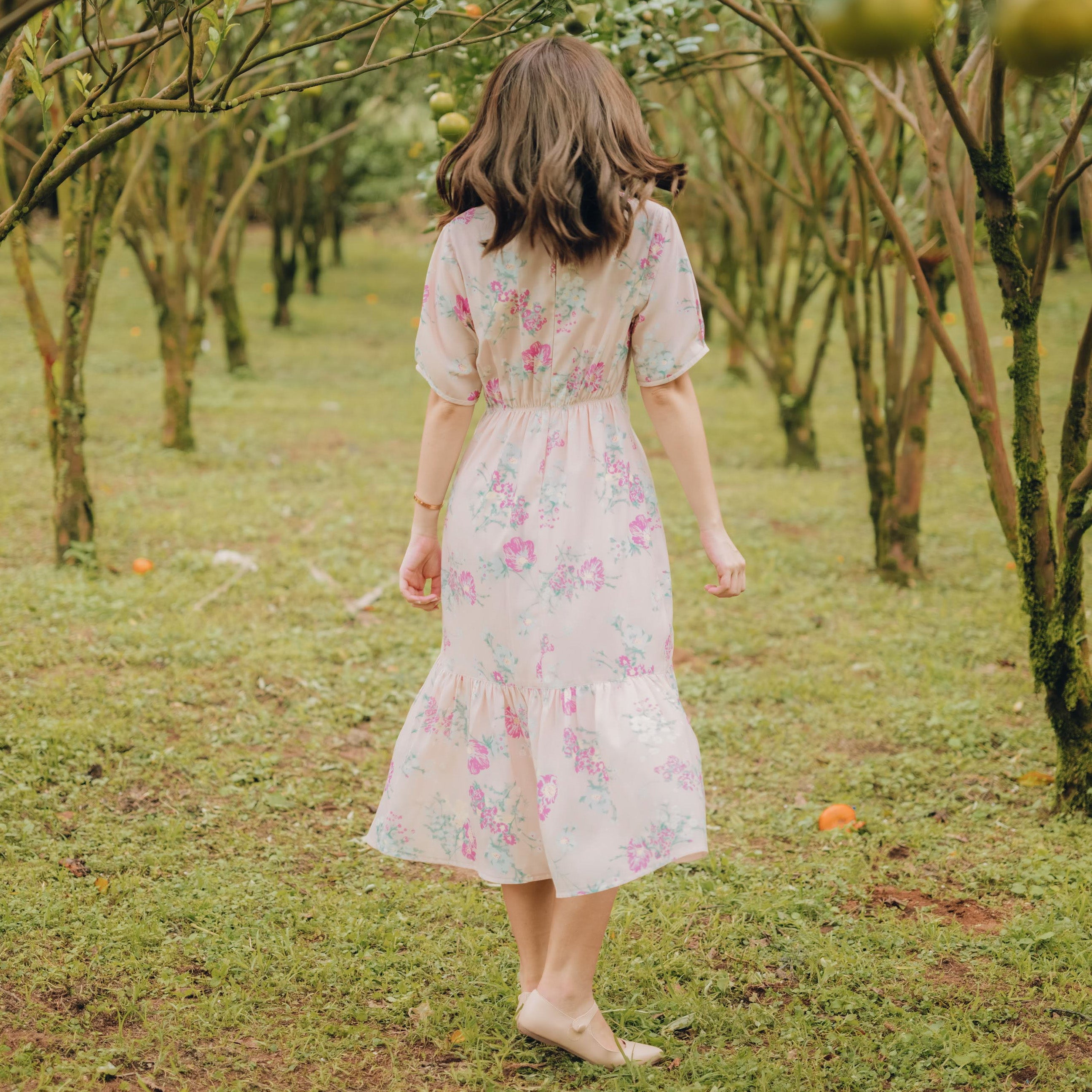 Lolliestory Geranium Midi Dress