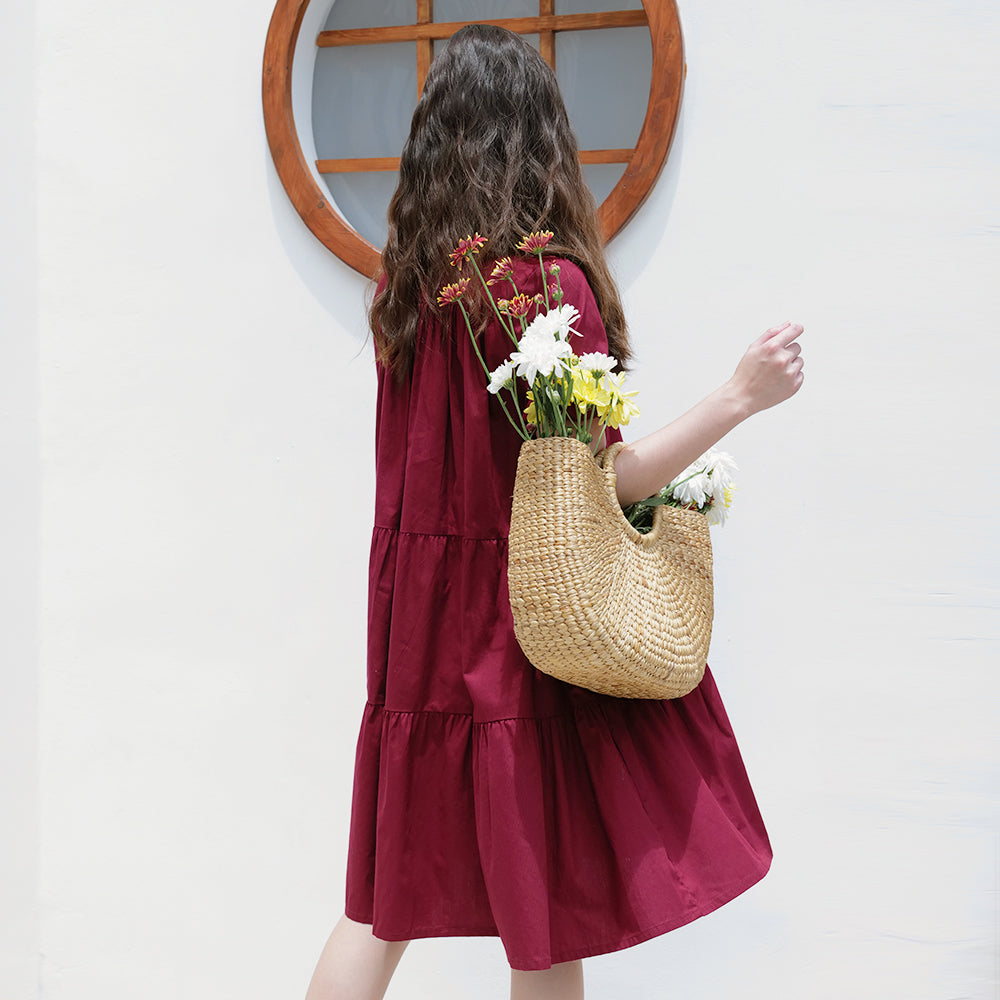 Estelle Cotton Loose Dress - Lolliestory