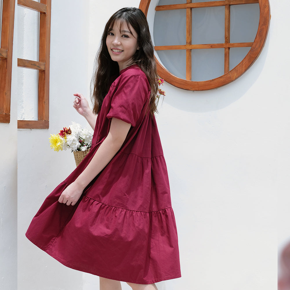 Estelle Cotton Loose Dress - Lolliestory