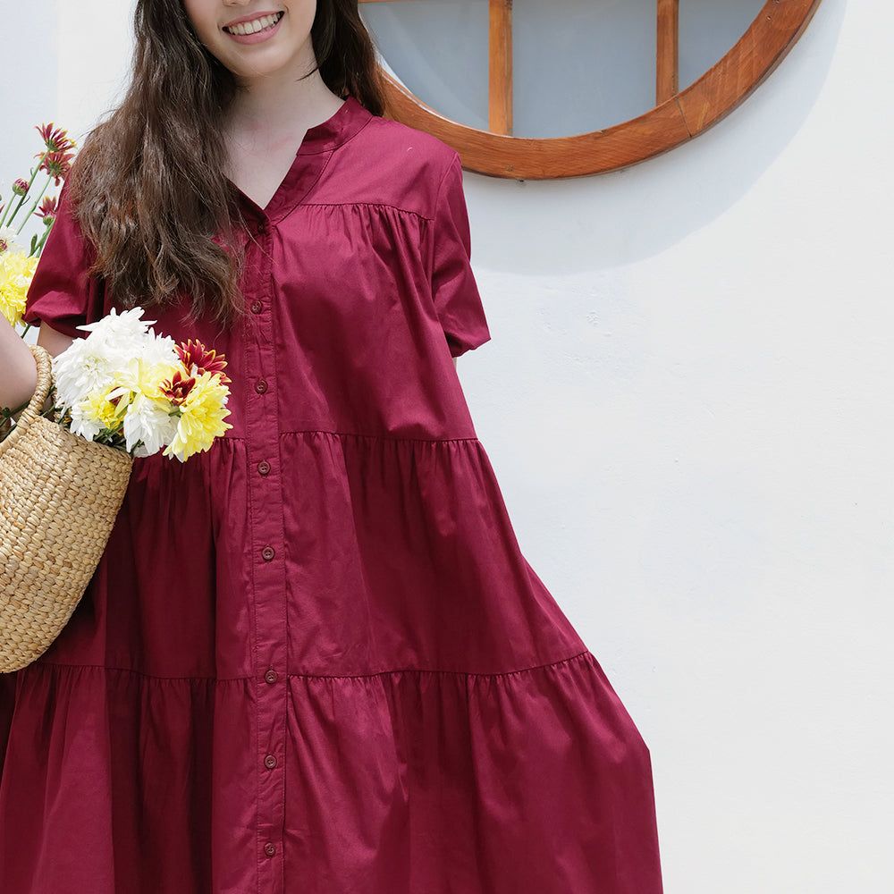 Estelle Cotton Loose Dress - Lolliestory