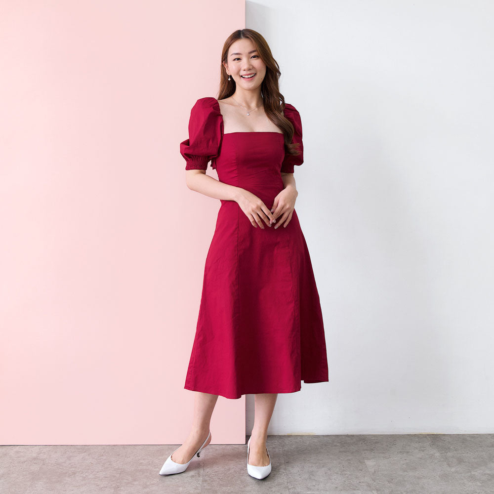 Lolliestory Hibiscus Midi Dress