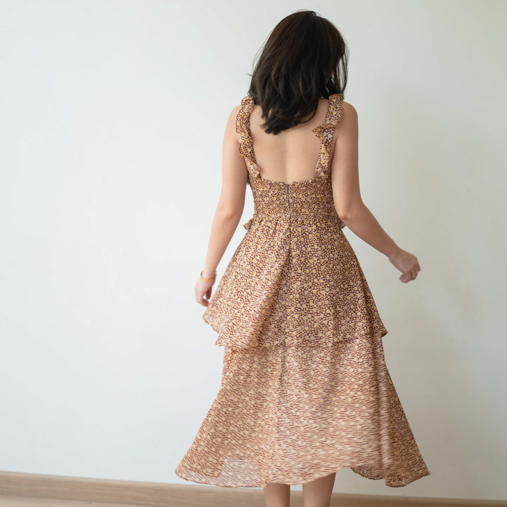 Lolliestory Freesia Floral Midi Dress