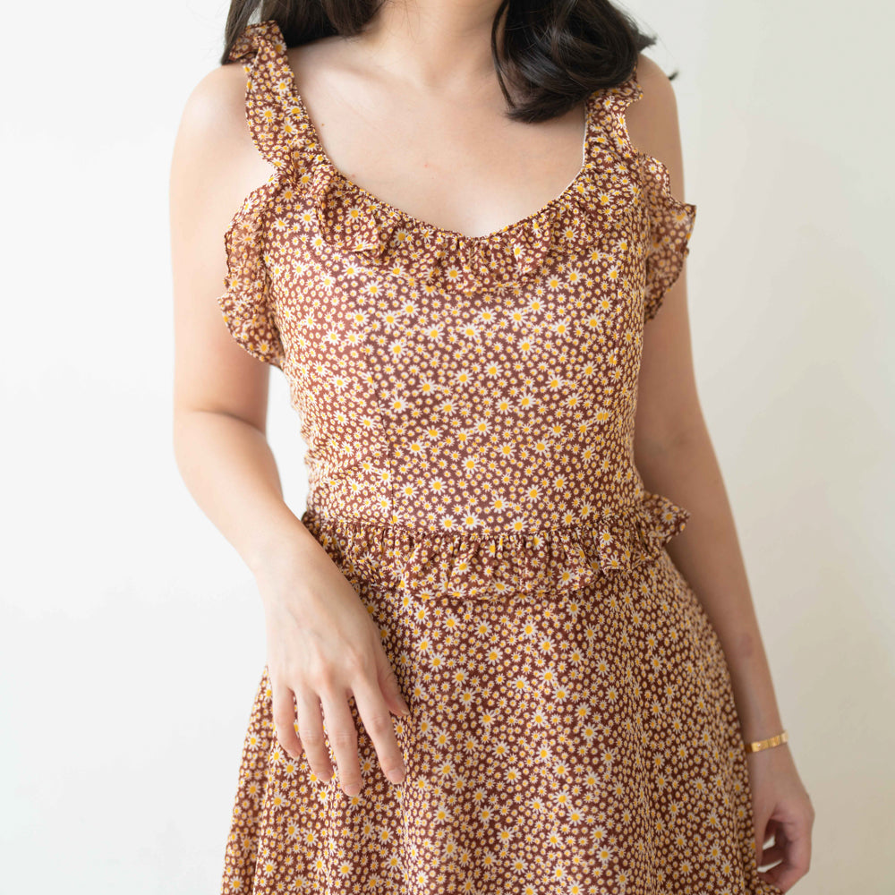 Lolliestory Freesia Floral Midi Dress