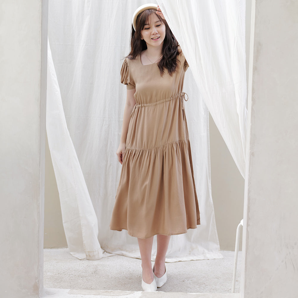 Lolliestory Hana Cotton Midi Dress - Lolliestory