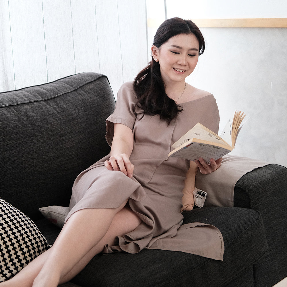 Helaine Simple Midi Dress - Lolliestory