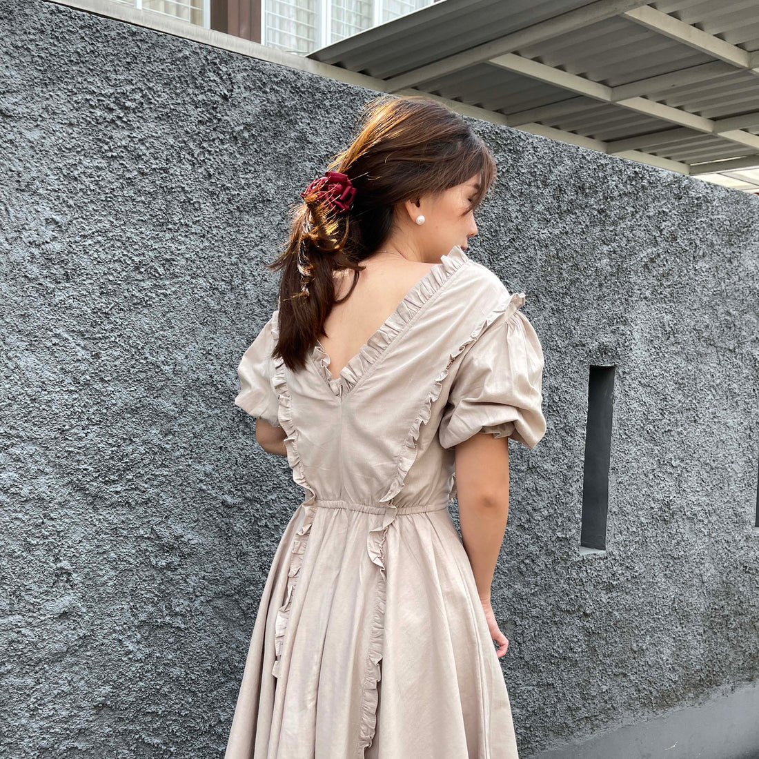 Brynn Cotton Ruffle Dress