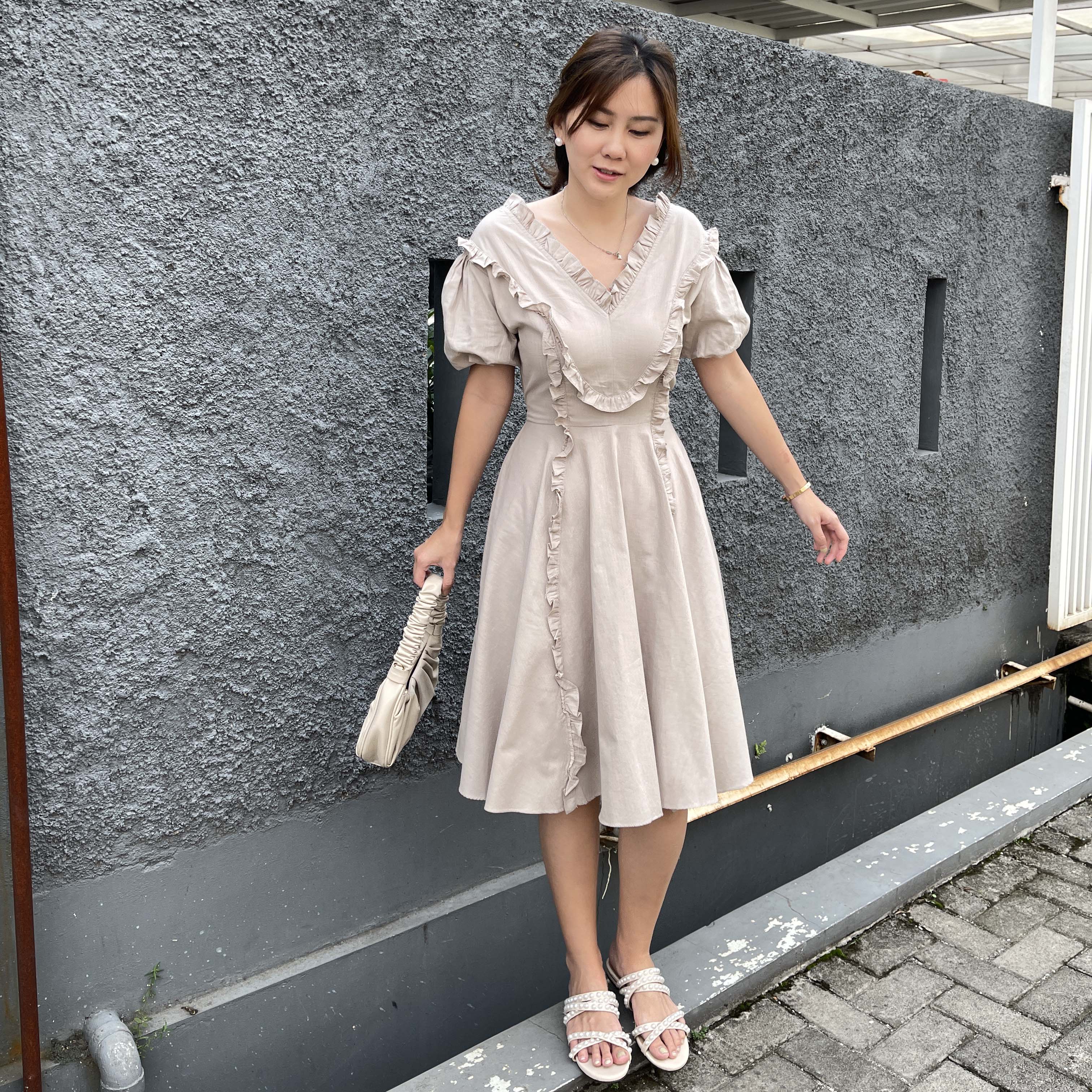 Brynn Cotton Ruffle Dress