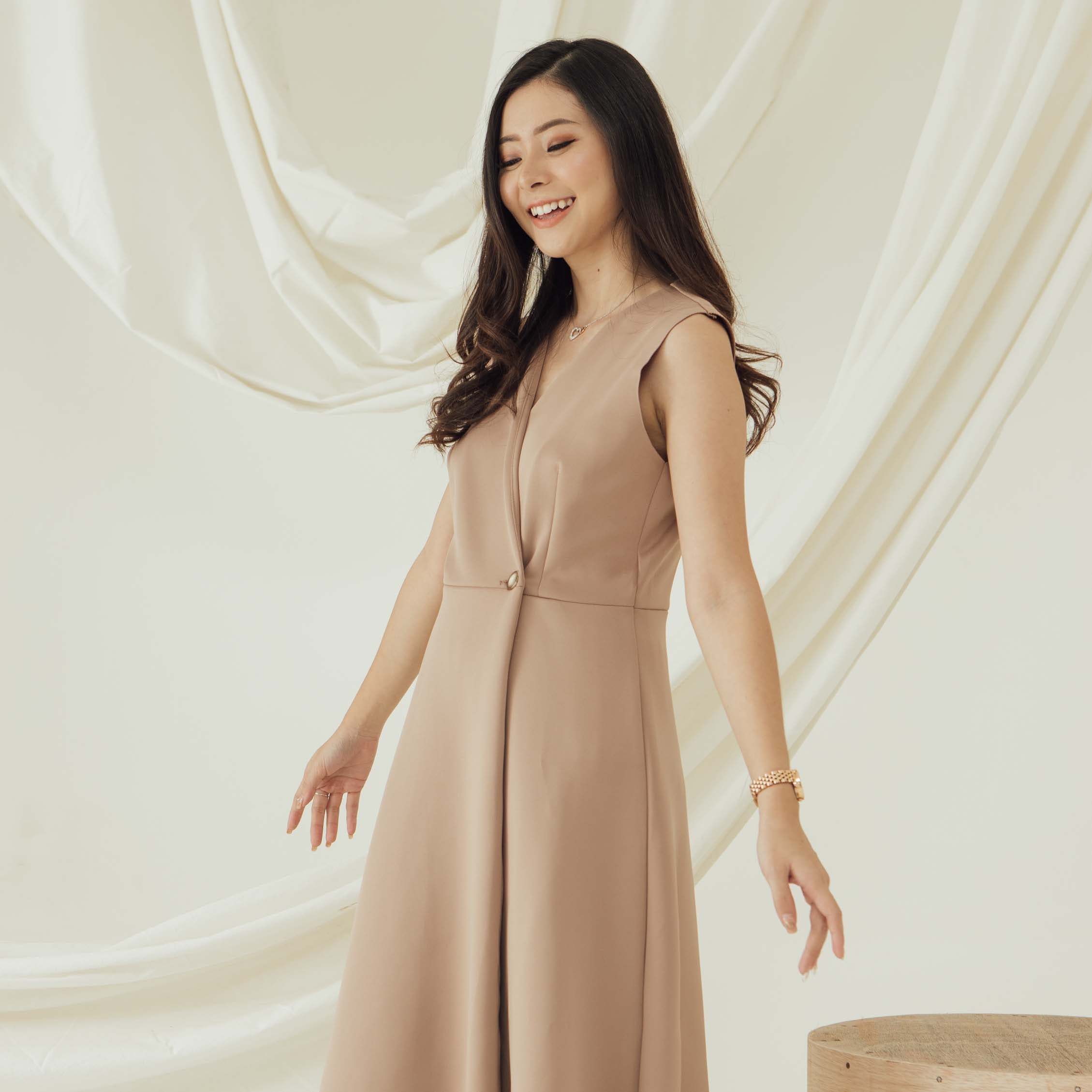 Lolliestory Frilly Scuba Midi Dress