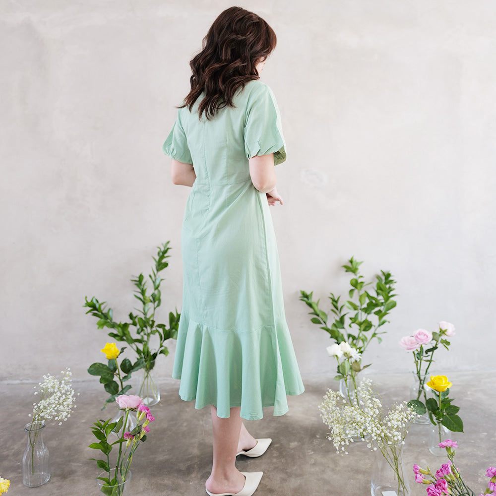 Lolliestory Irene Simple Korean Dress - Lolliestory