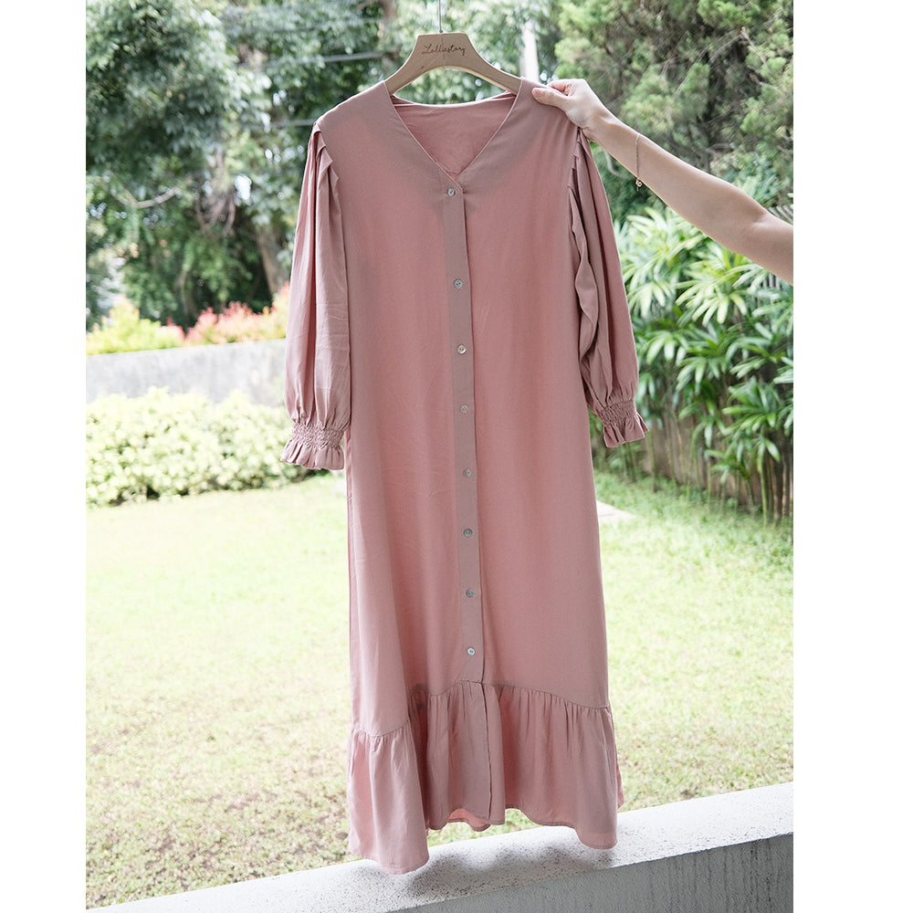 Lolliestory Jeanie Rayon Midi Dress - Lolliestory