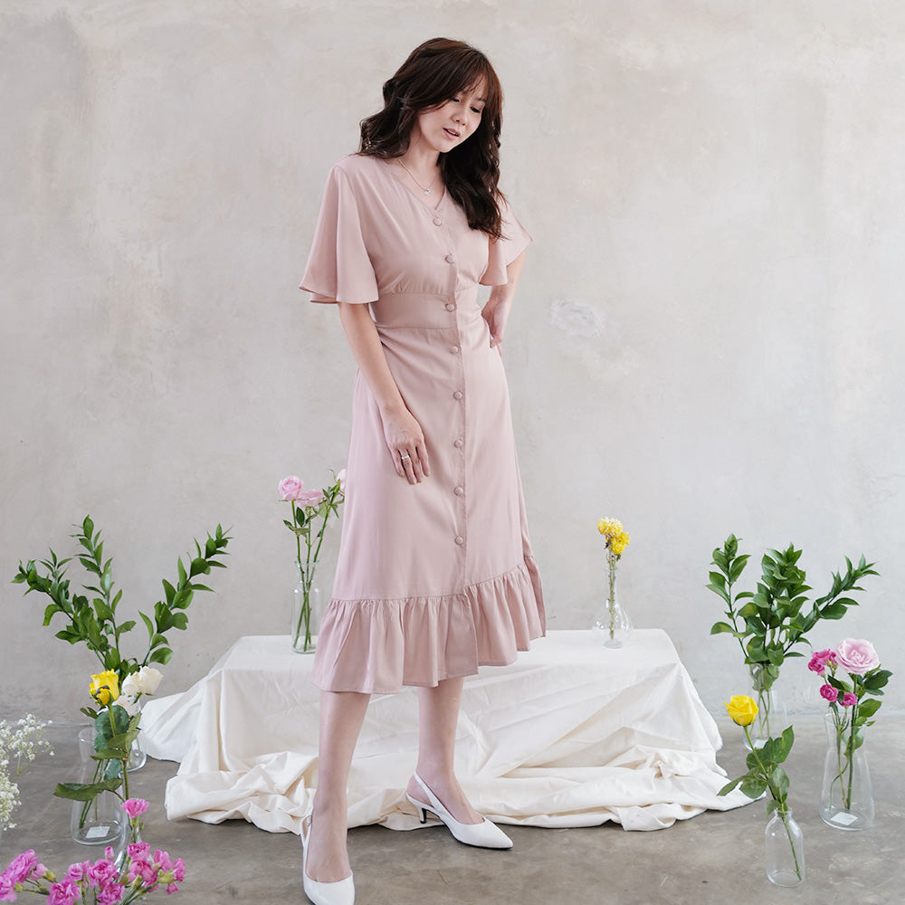 Lolliestory JooEun Slim Midi Dress - Lolliestory