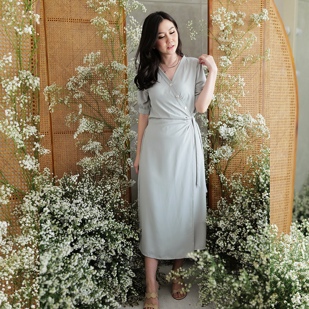 Jovita Simple Midi Dress - Lolliestory