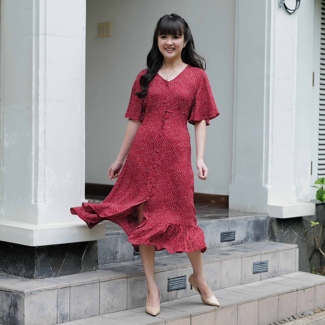 Lolliestory JooEun Slim Midi Dress - Lolliestory