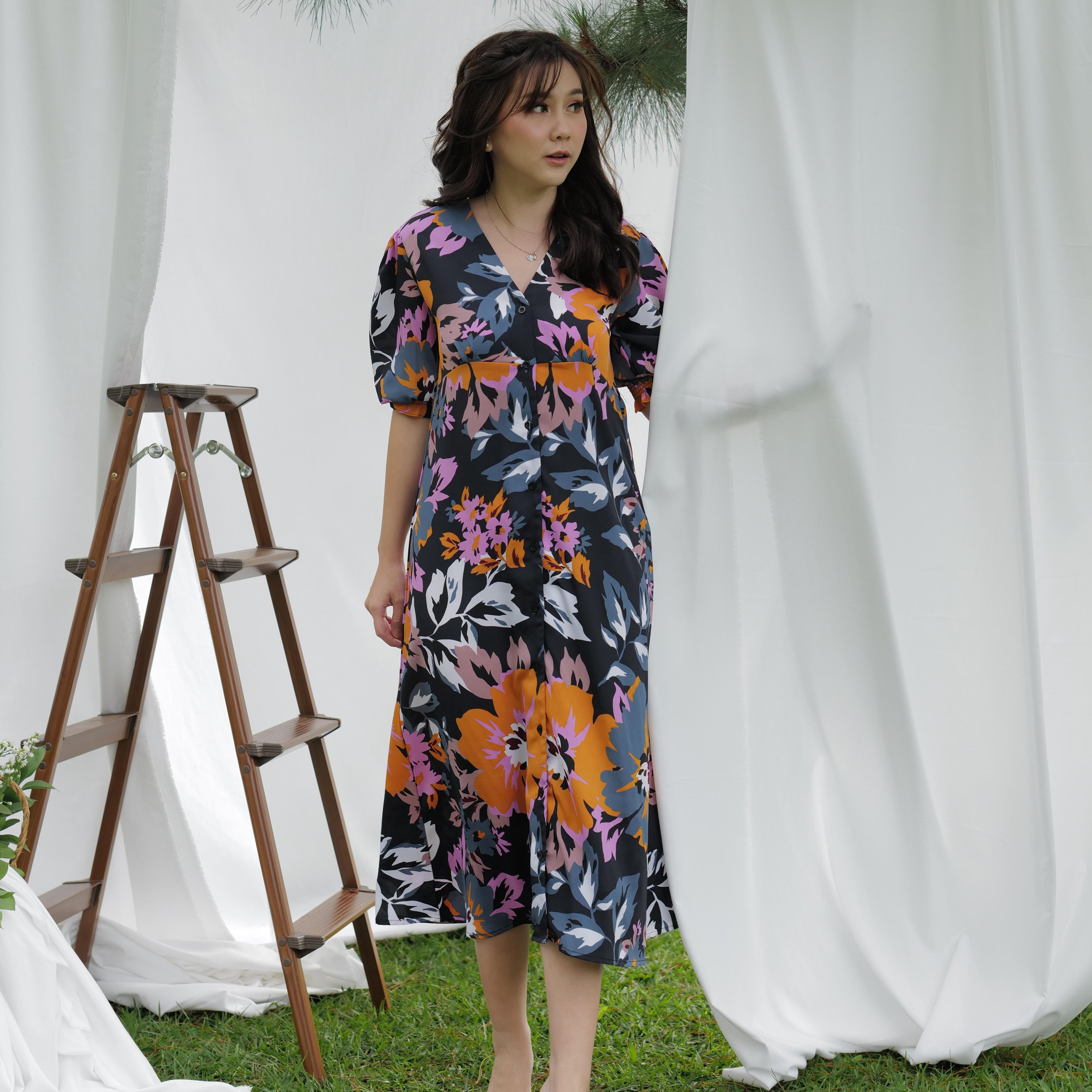Lolliestory Nona Pattern Long Dress - Lolliestory