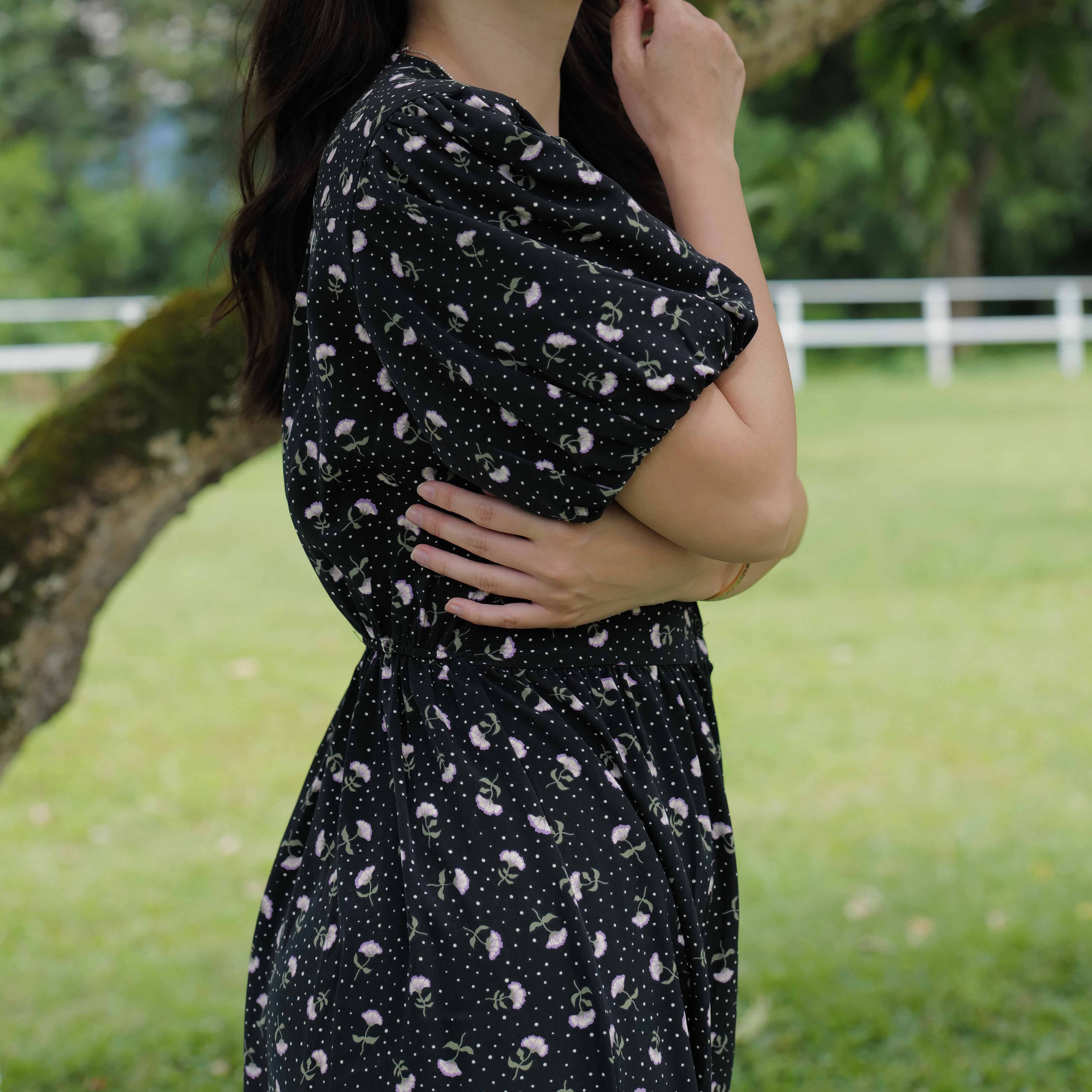 Edna Simple Midi Dress - Lolliestory