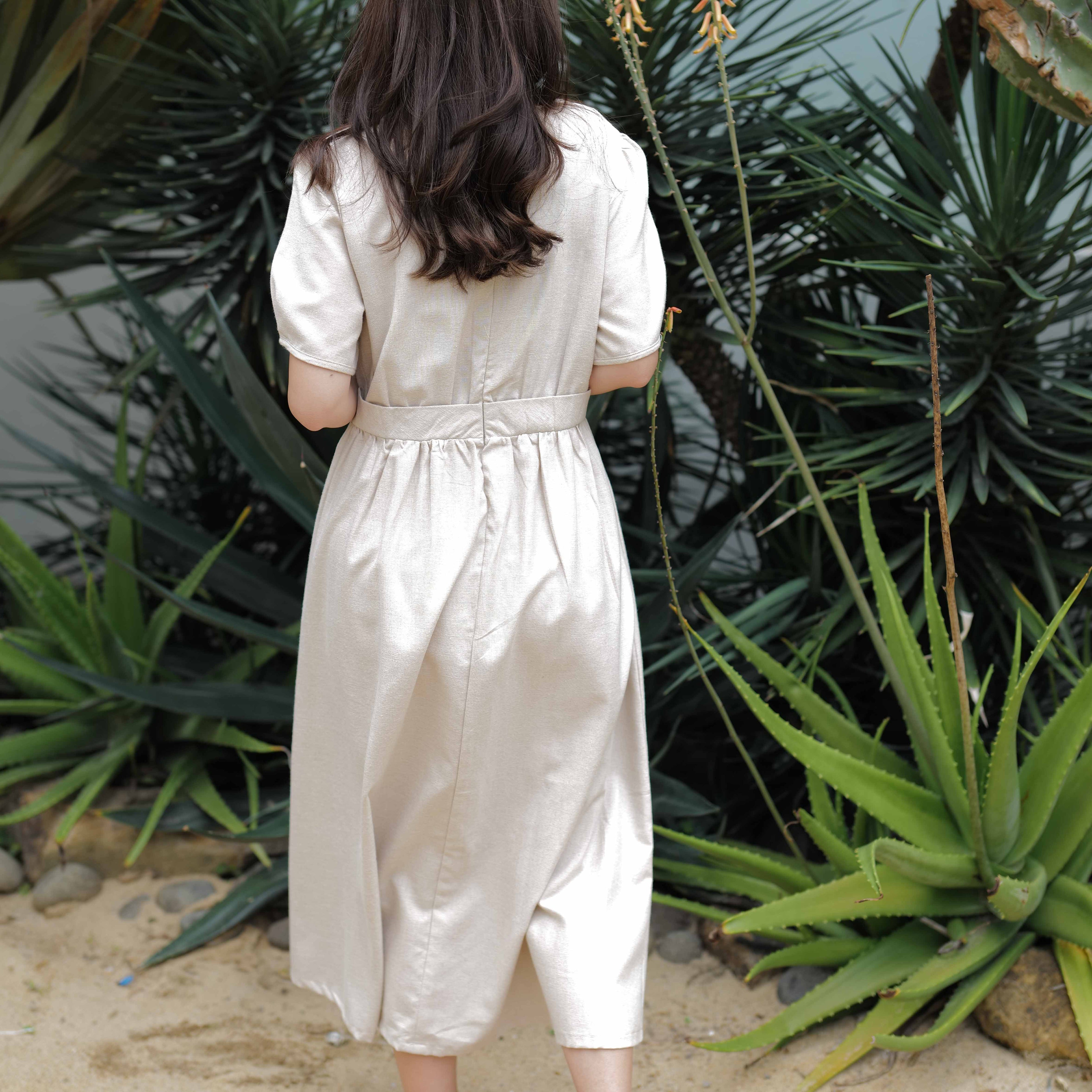 Kezia Simple Midi Dress - Lolliestory