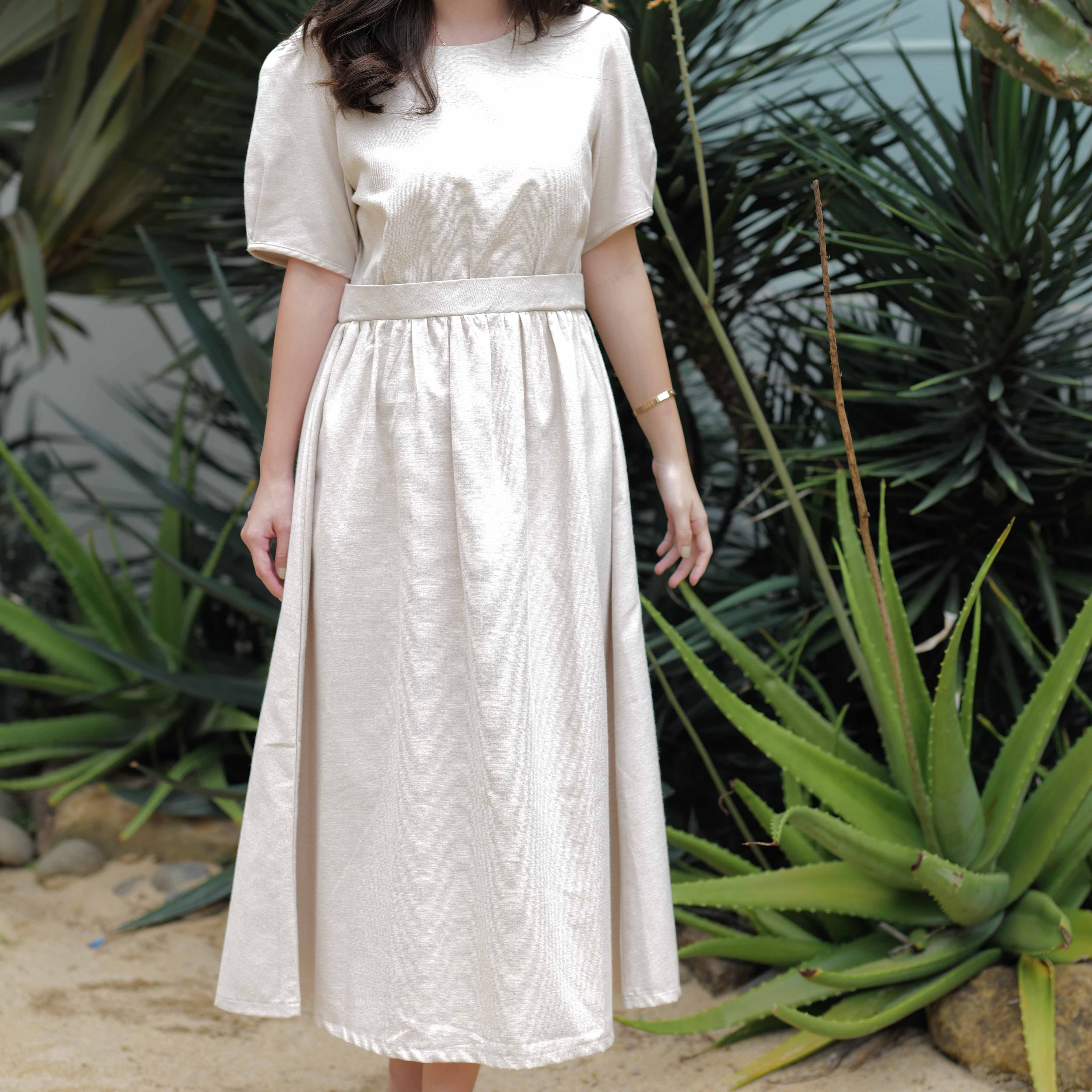 Kezia Simple Midi Dress - Lolliestory