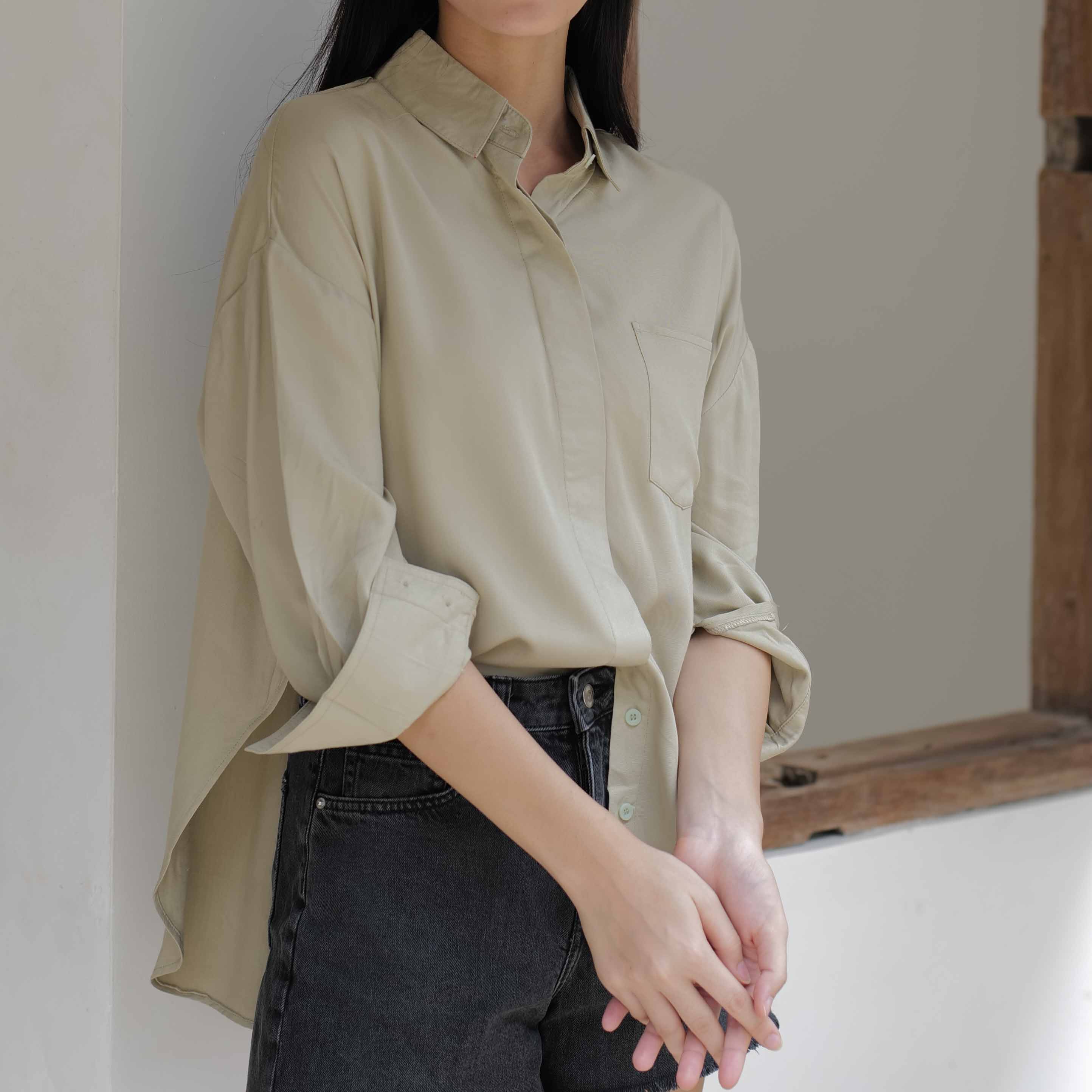 Lolliestory Tarryn Simple Loose Shirt - Lolliestory