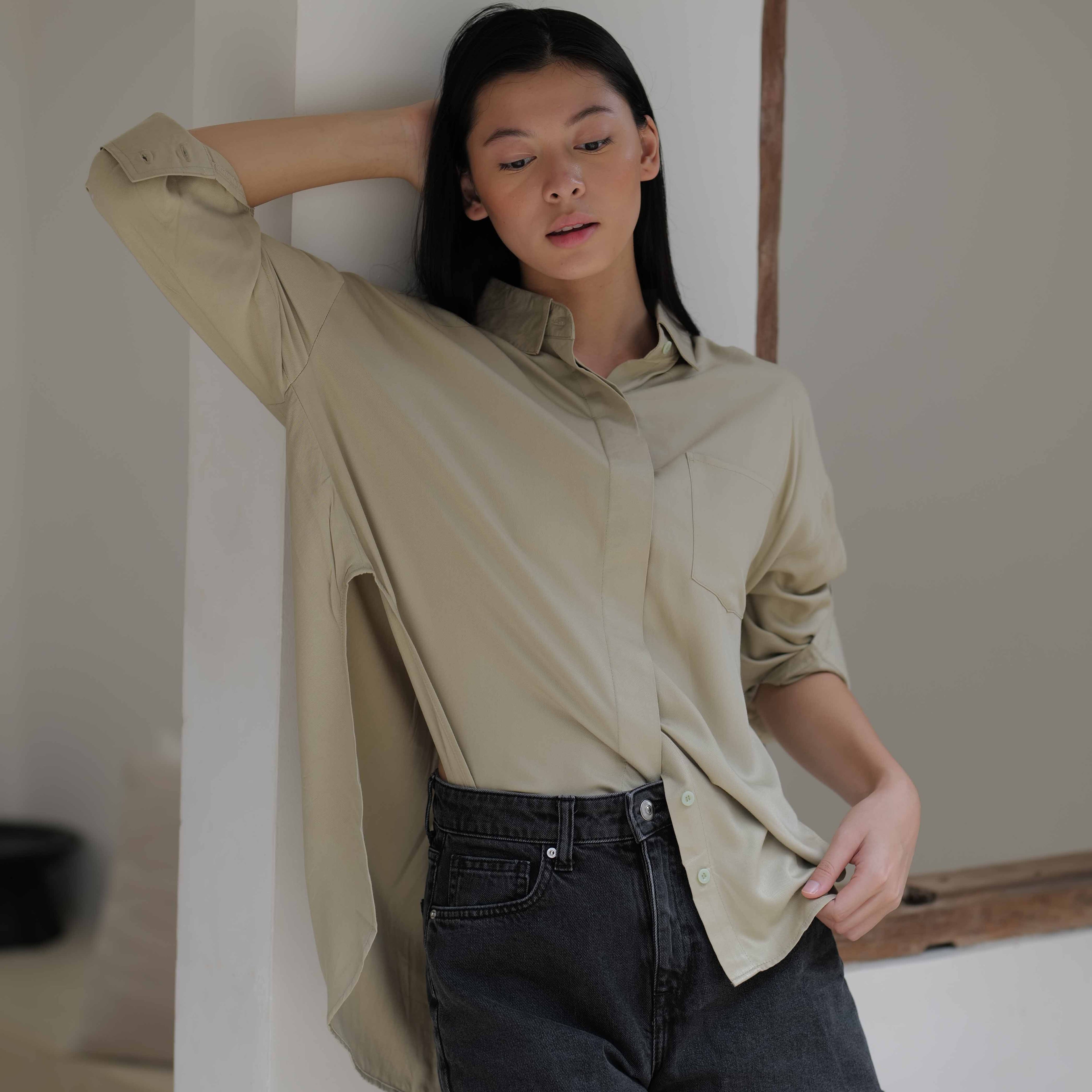 Lolliestory Tarryn Simple Loose Shirt - Lolliestory