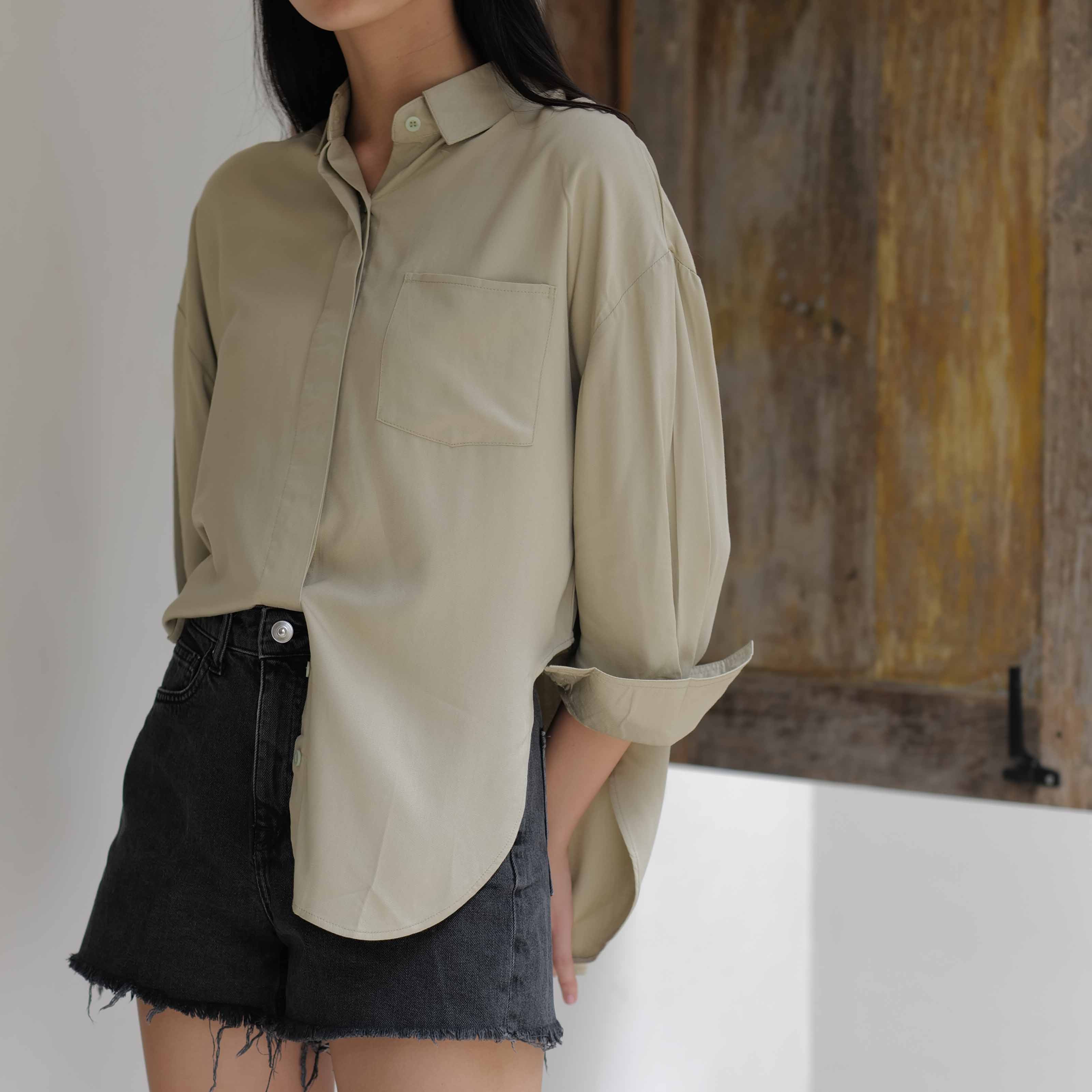 Lolliestory Tarryn Simple Loose Shirt - Lolliestory