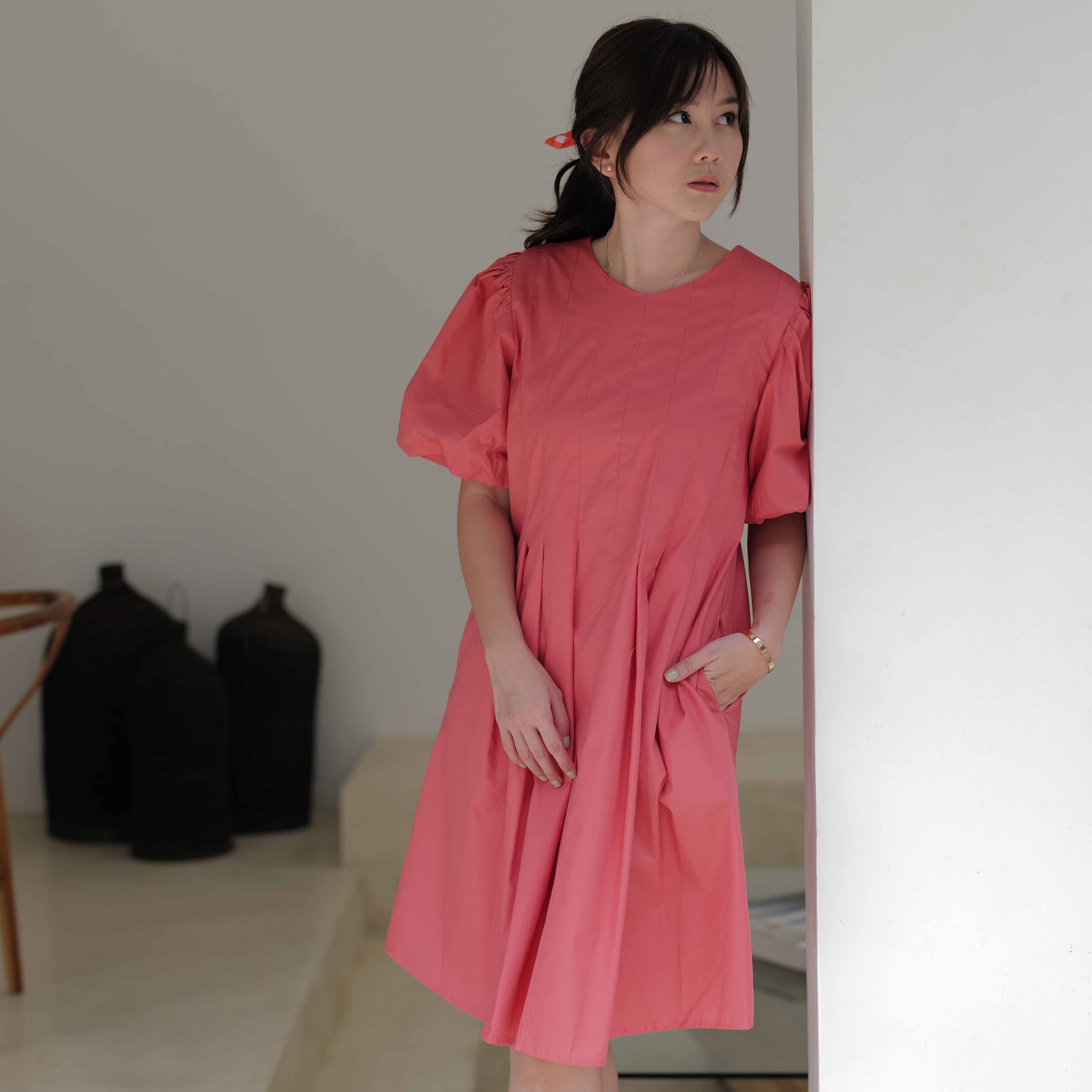 Lolliestory Rhea Cotton Midi Dress - Lolliestory