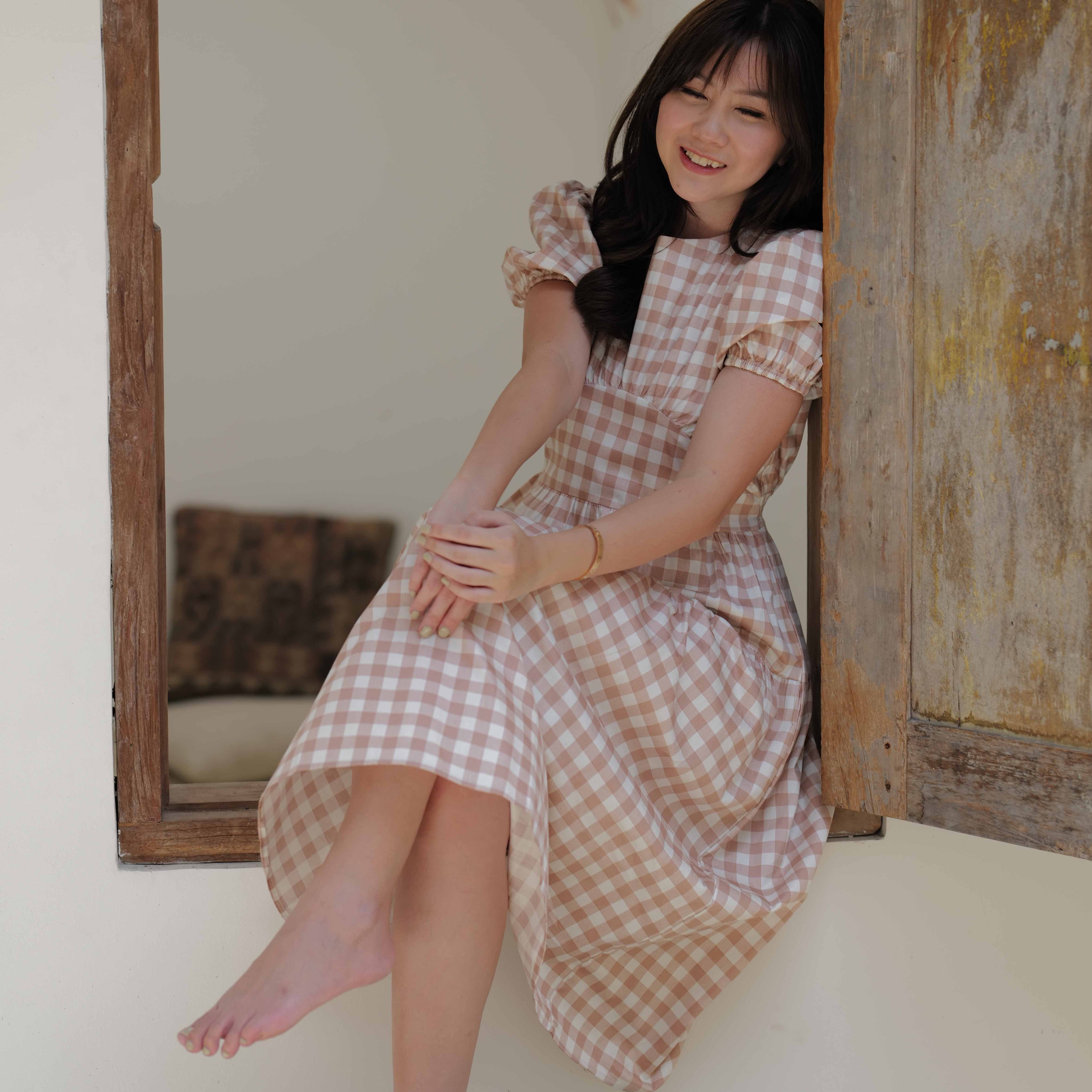 Lolliestory Arietta Cotton Midi Dress - Lolliestory