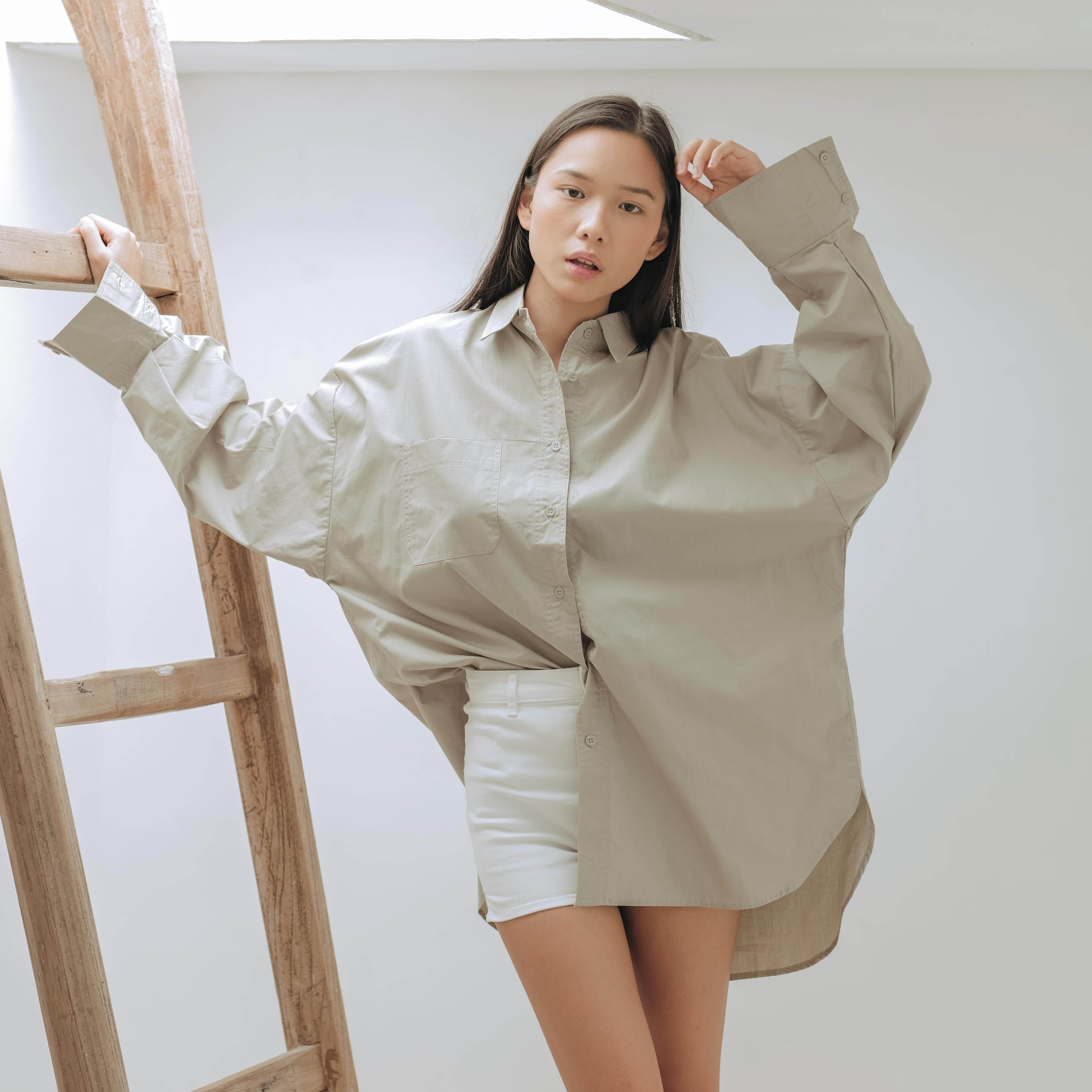 Lolliestory Paula Simple Loose Shirt - Lolliestory