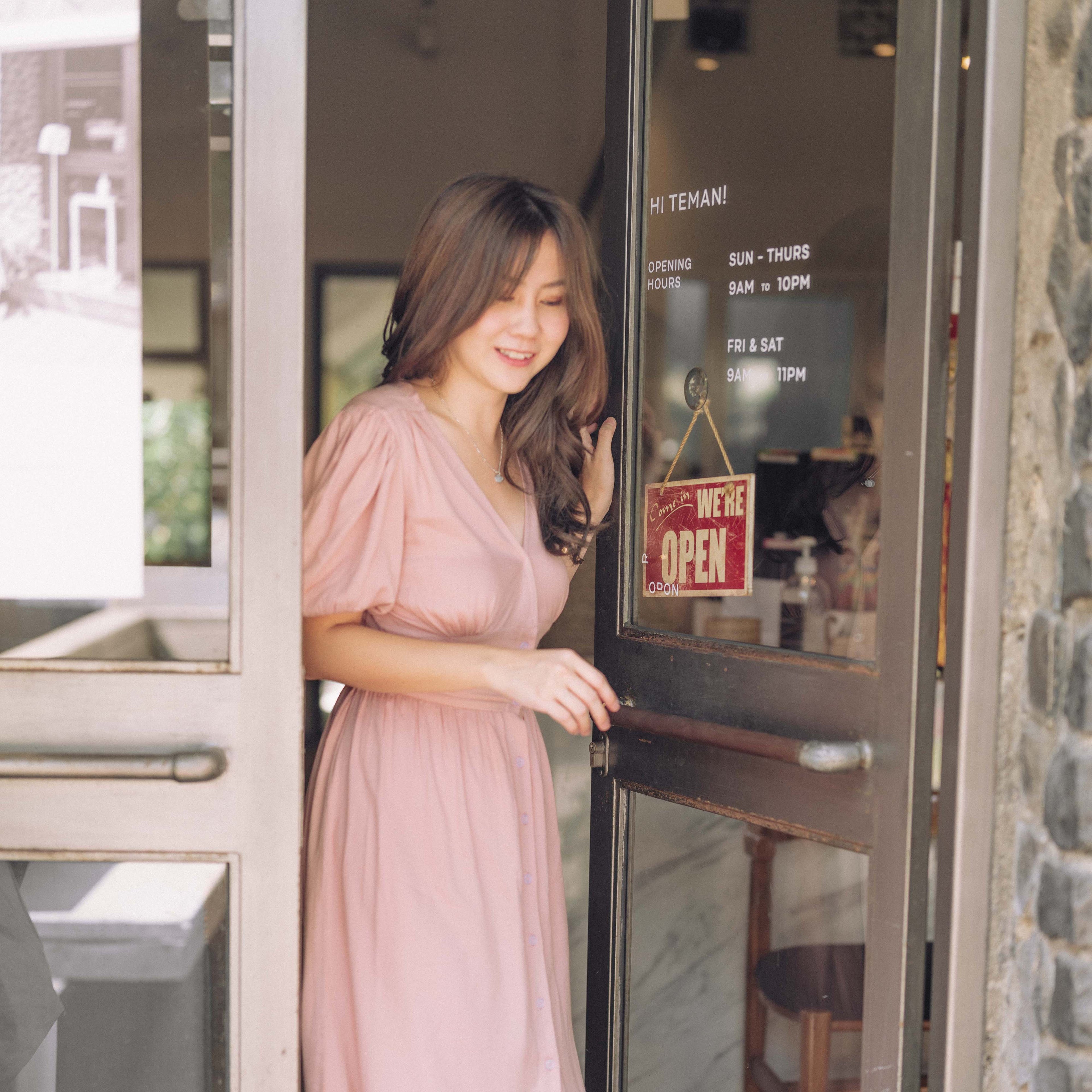 Edna Simple Midi Dress - Lolliestory