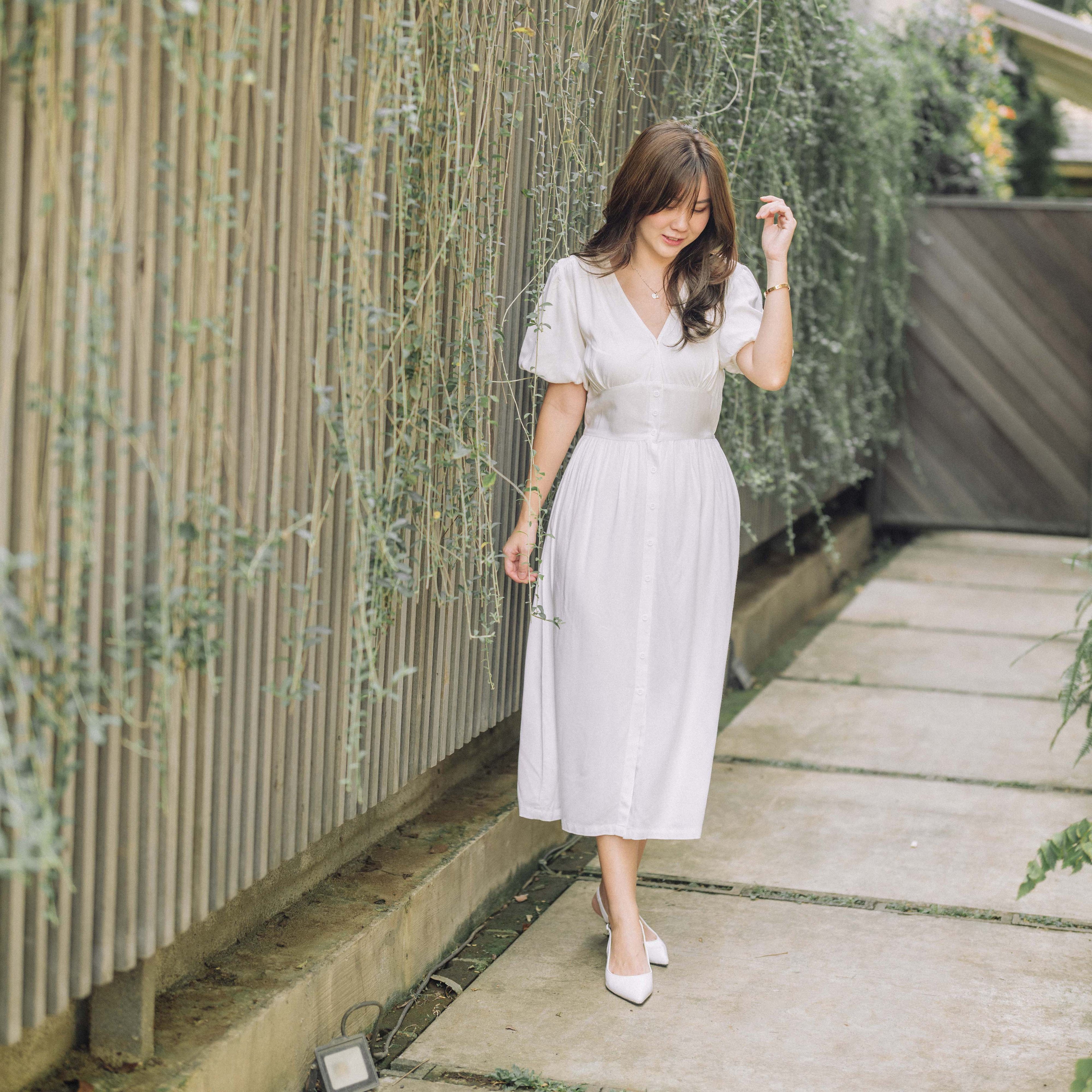 Edna Simple Midi Dress - Lolliestory