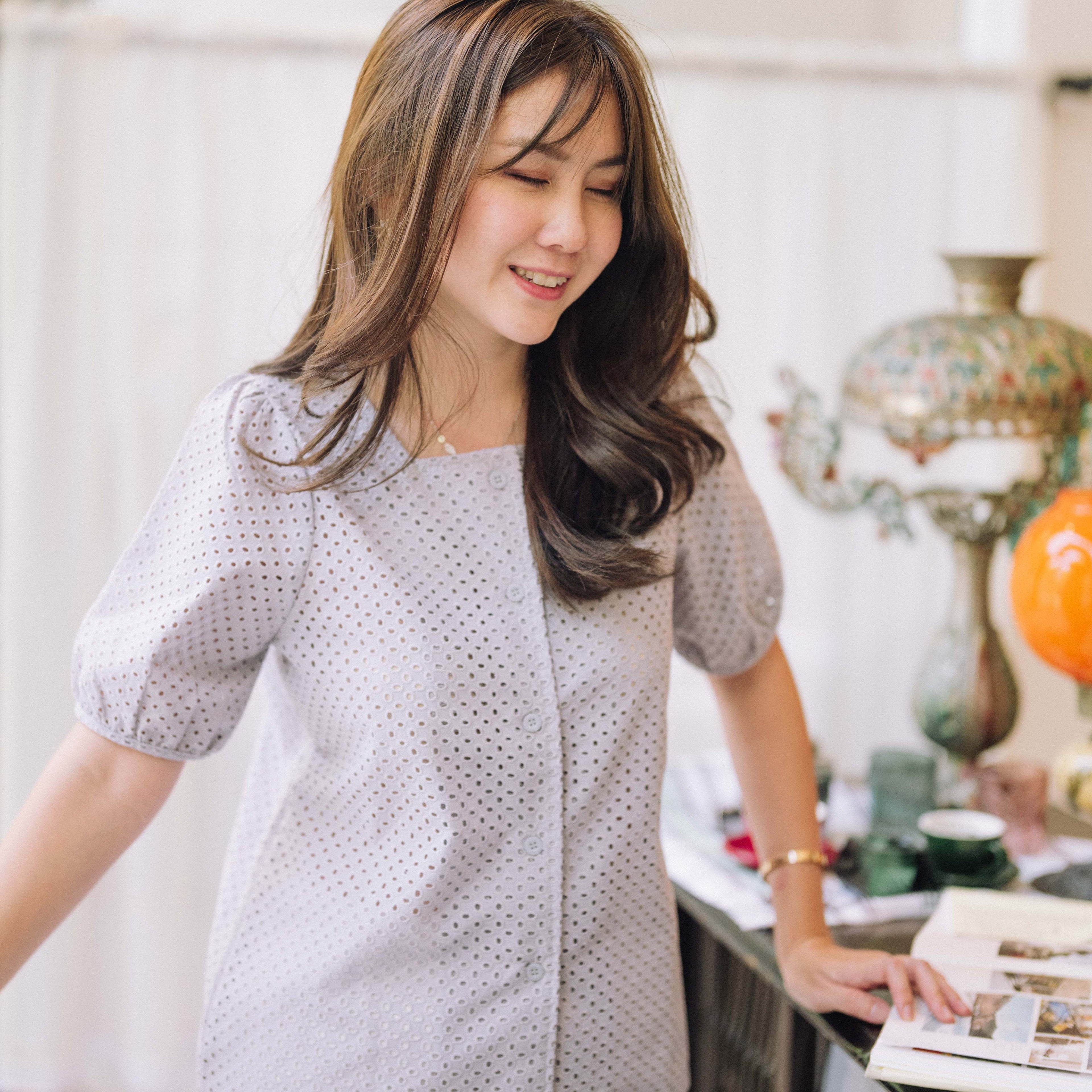 Lolliestory Reyna Brokat Simple Top