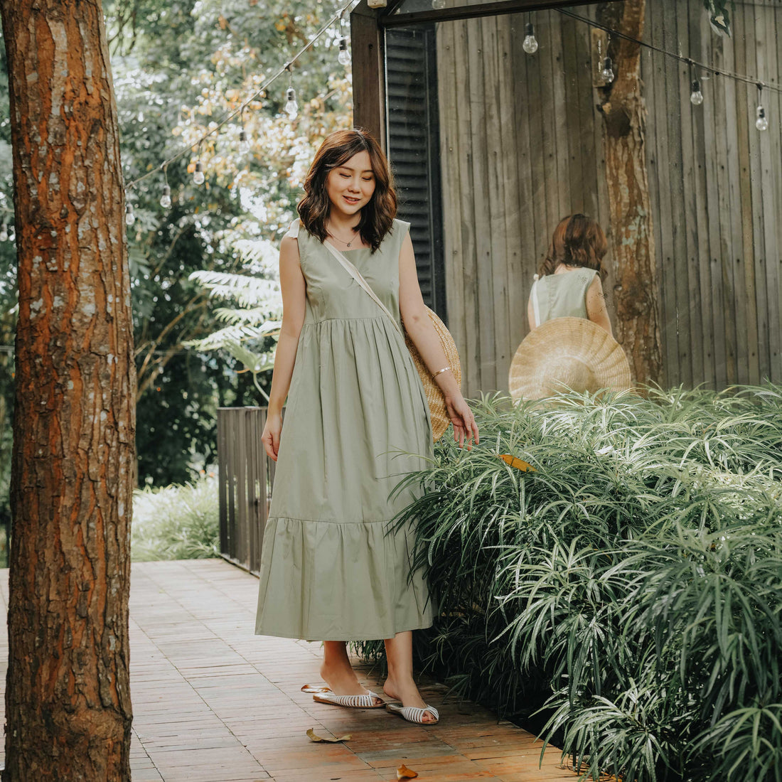 Lolliestory Reesha Cotton Midi Dress - Lolliestory