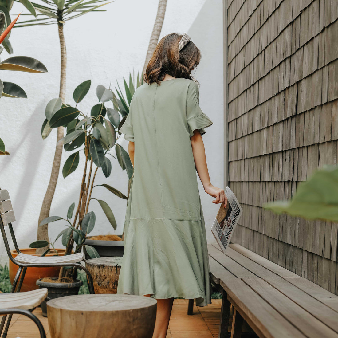 Lolliestory Sally Simple Midi Dress