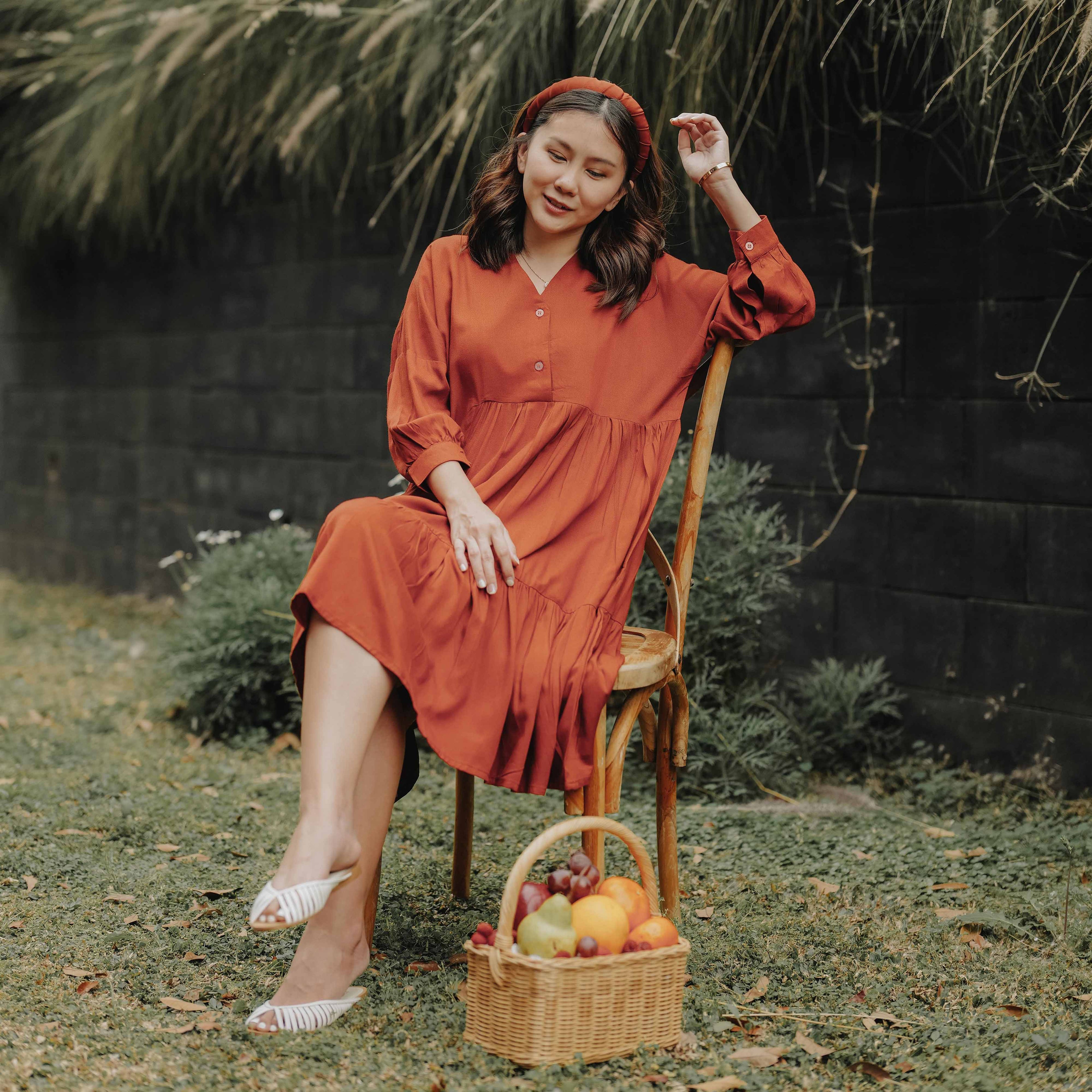Lolliestory Nadya Cotton Midi Dress