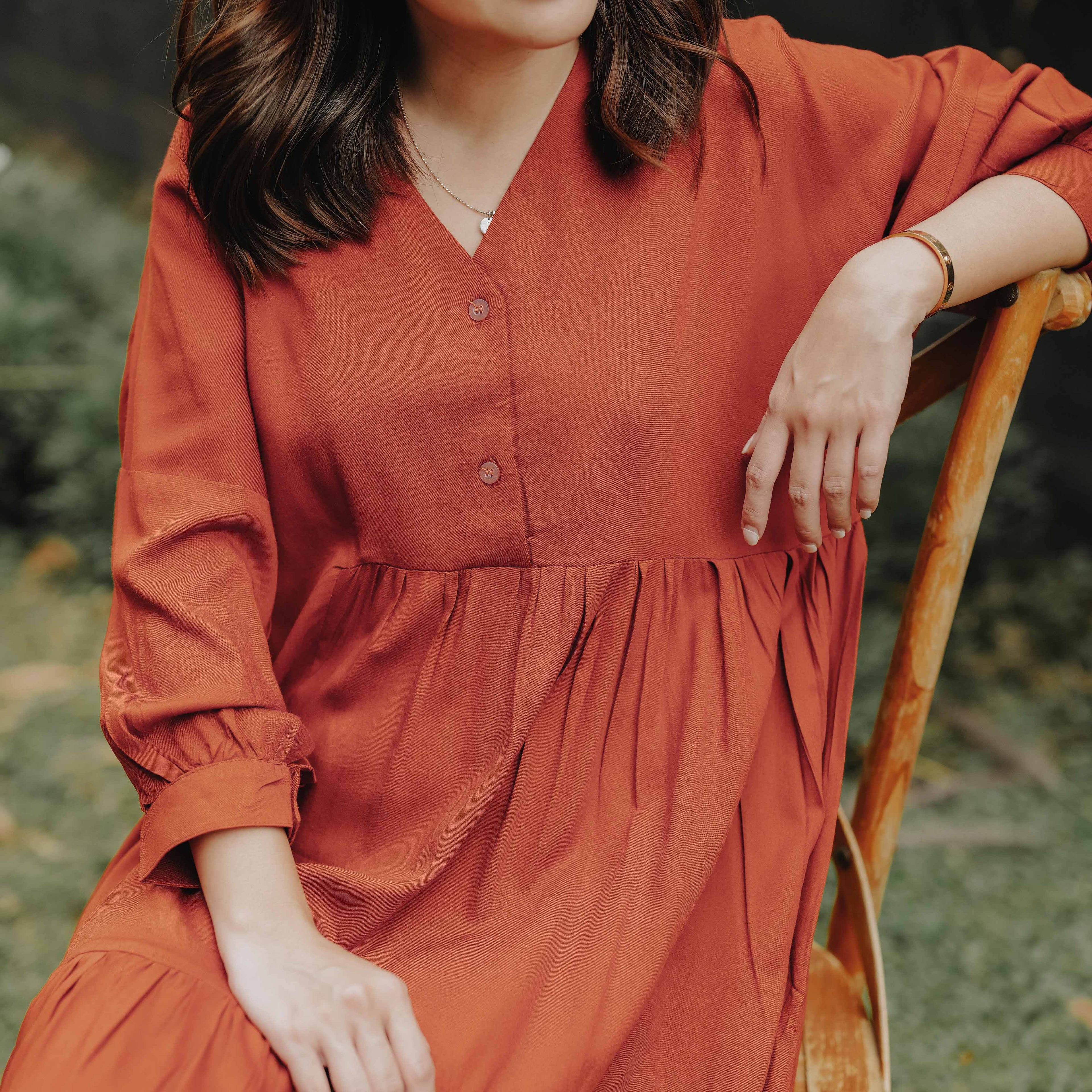 Lolliestory Nadya Cotton Midi Dress