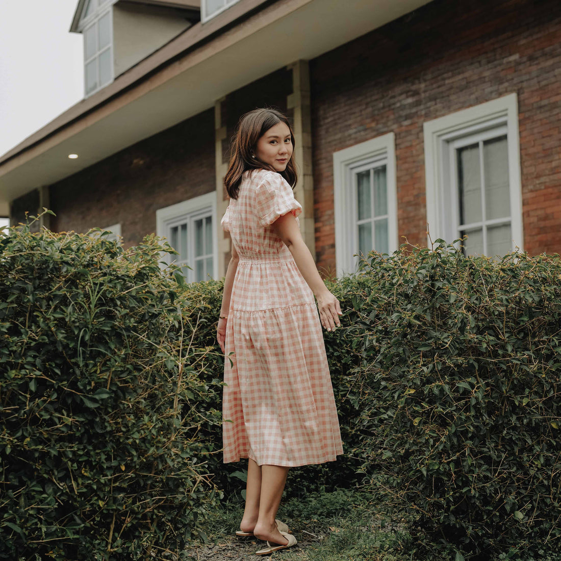 Lolliestory Arietta Cotton Midi Dress - Lolliestory