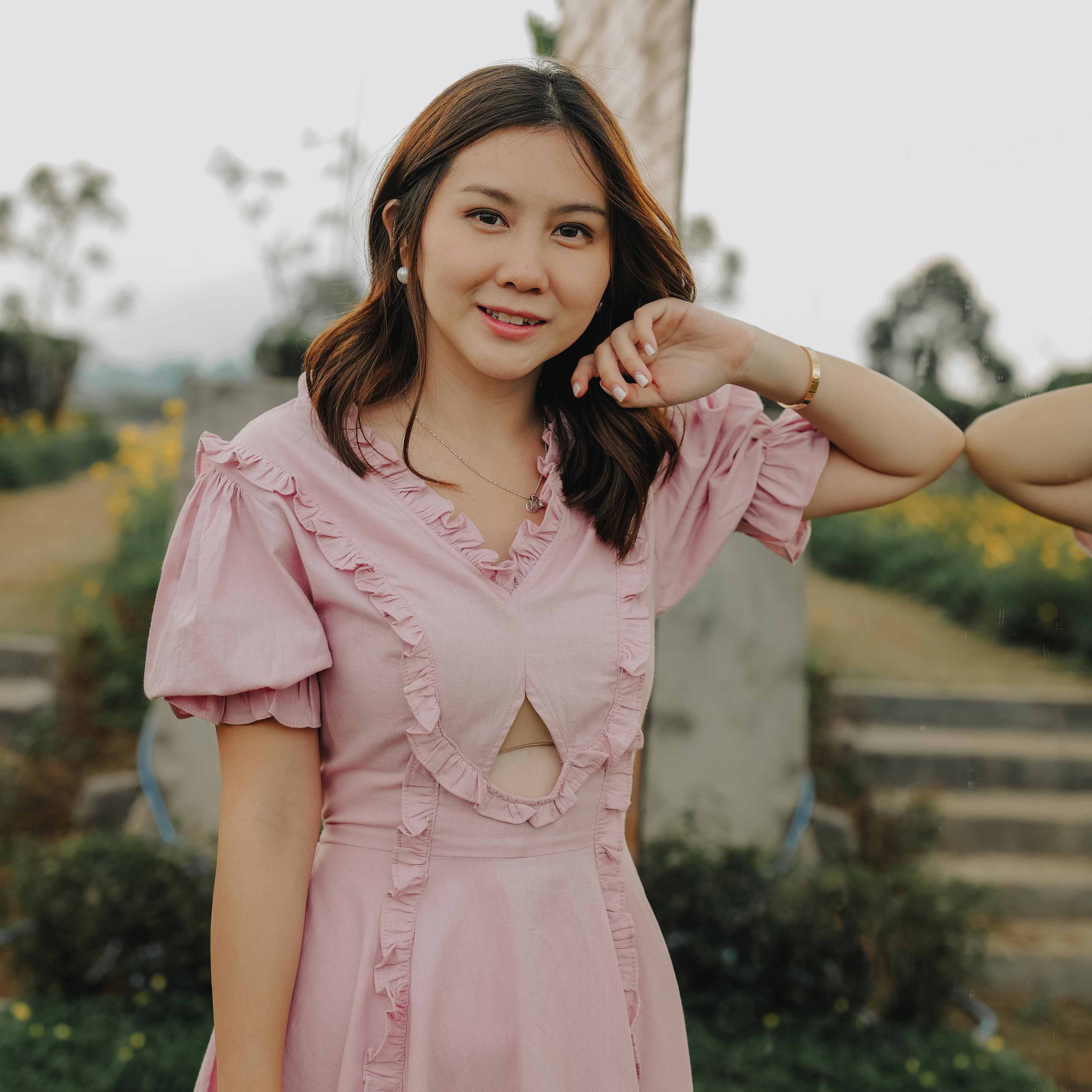 Lolliestory Bernadette Ruffle Cotton Dress - Lolliestory