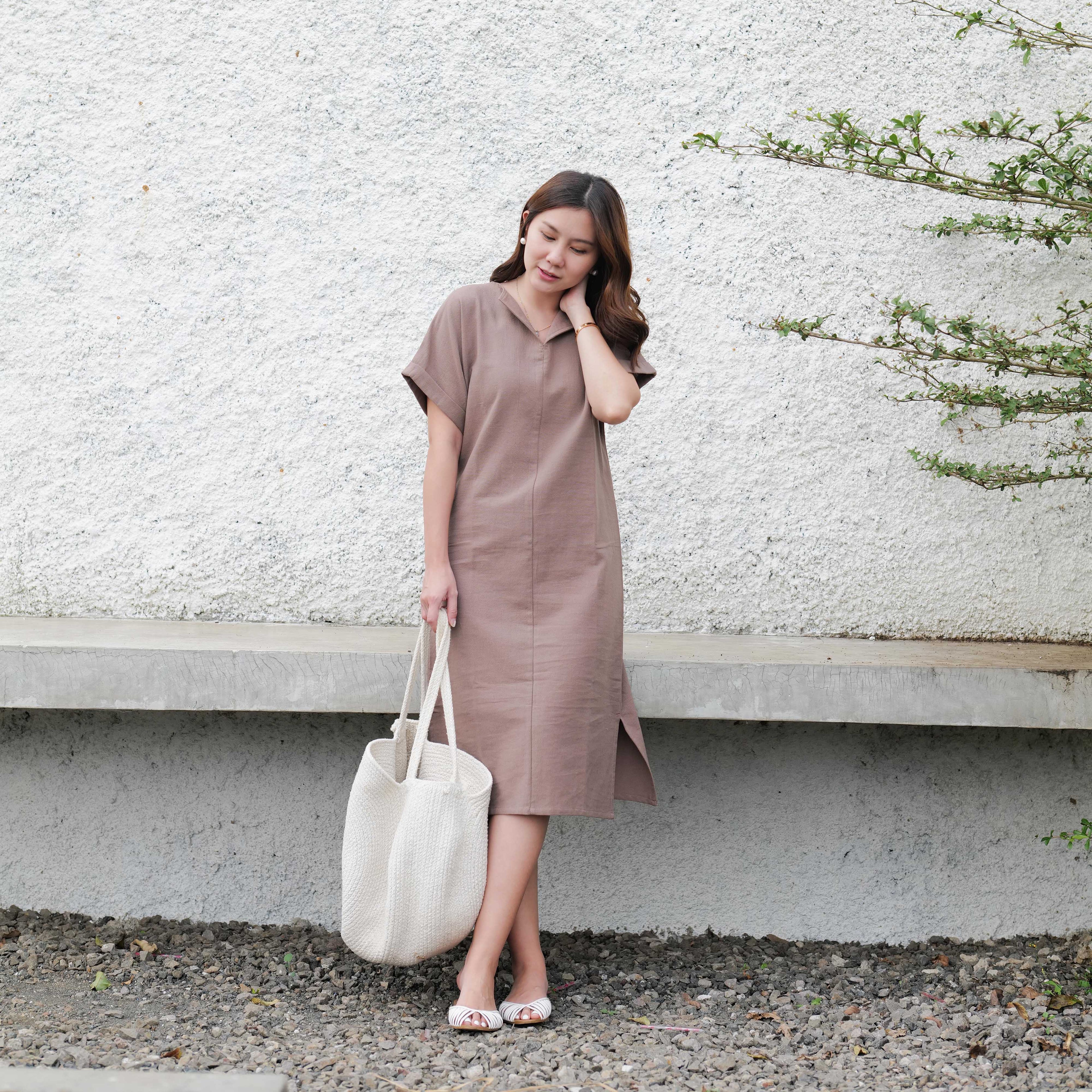 Lolliestory Viony Simple Midi Dress